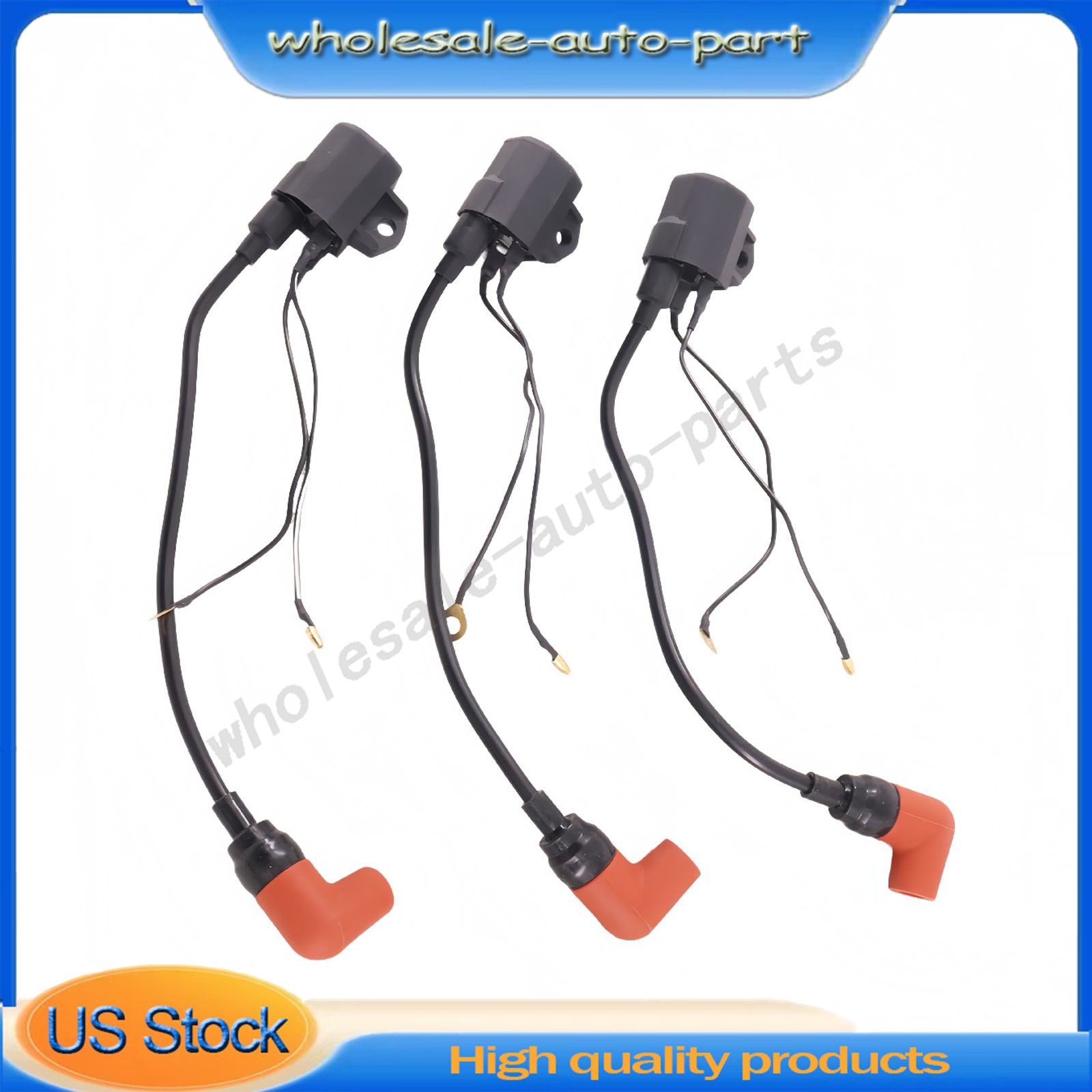 Ignition Coil For Yamaha Outboard 60-90HP 2T 3Pcs 60 70 75 85 90 6978557000