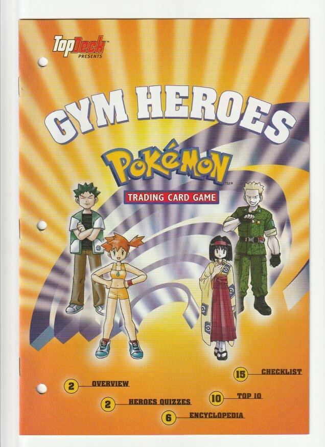 TopDeck Original Pokemon TCG - Gym Heroes Strategy & Card Guide 2000 - RARE