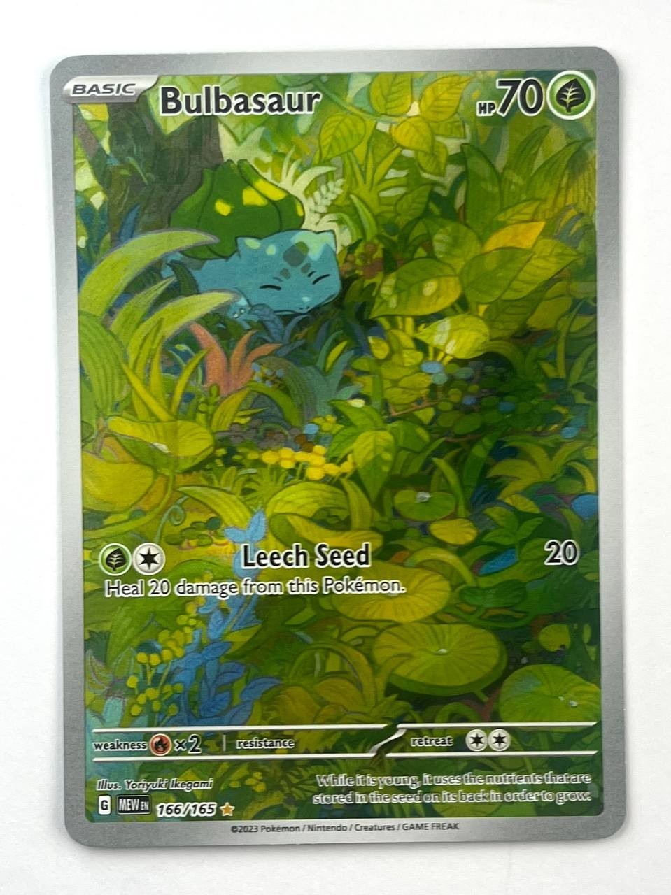 Bulbasaur 166/165 SV: 151 Pokémon Card Near Mint NM Illustration Rare