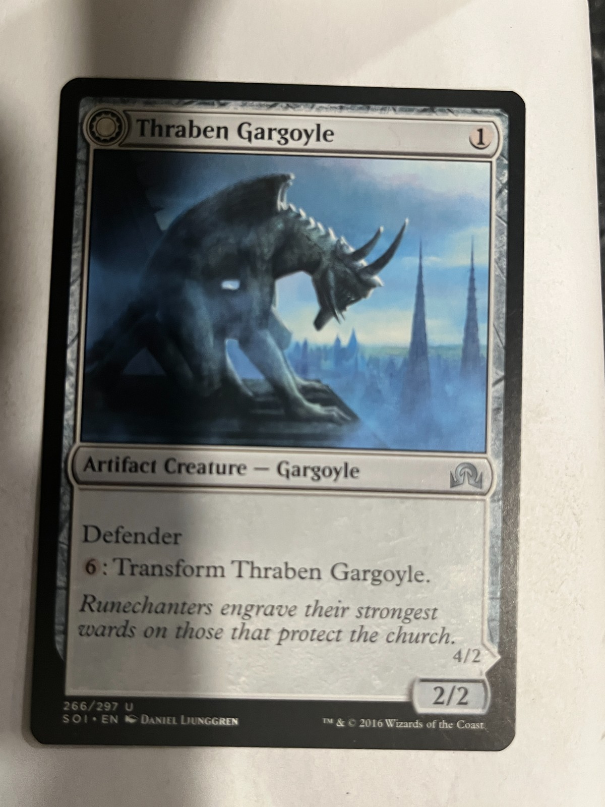 Thraben Gargoyle - Shadows over Innistrad - Magic the Gathering MTG Nice Thraben Gargoyle - Shadows over Innistrad - Magic the Gathering MTG Nice