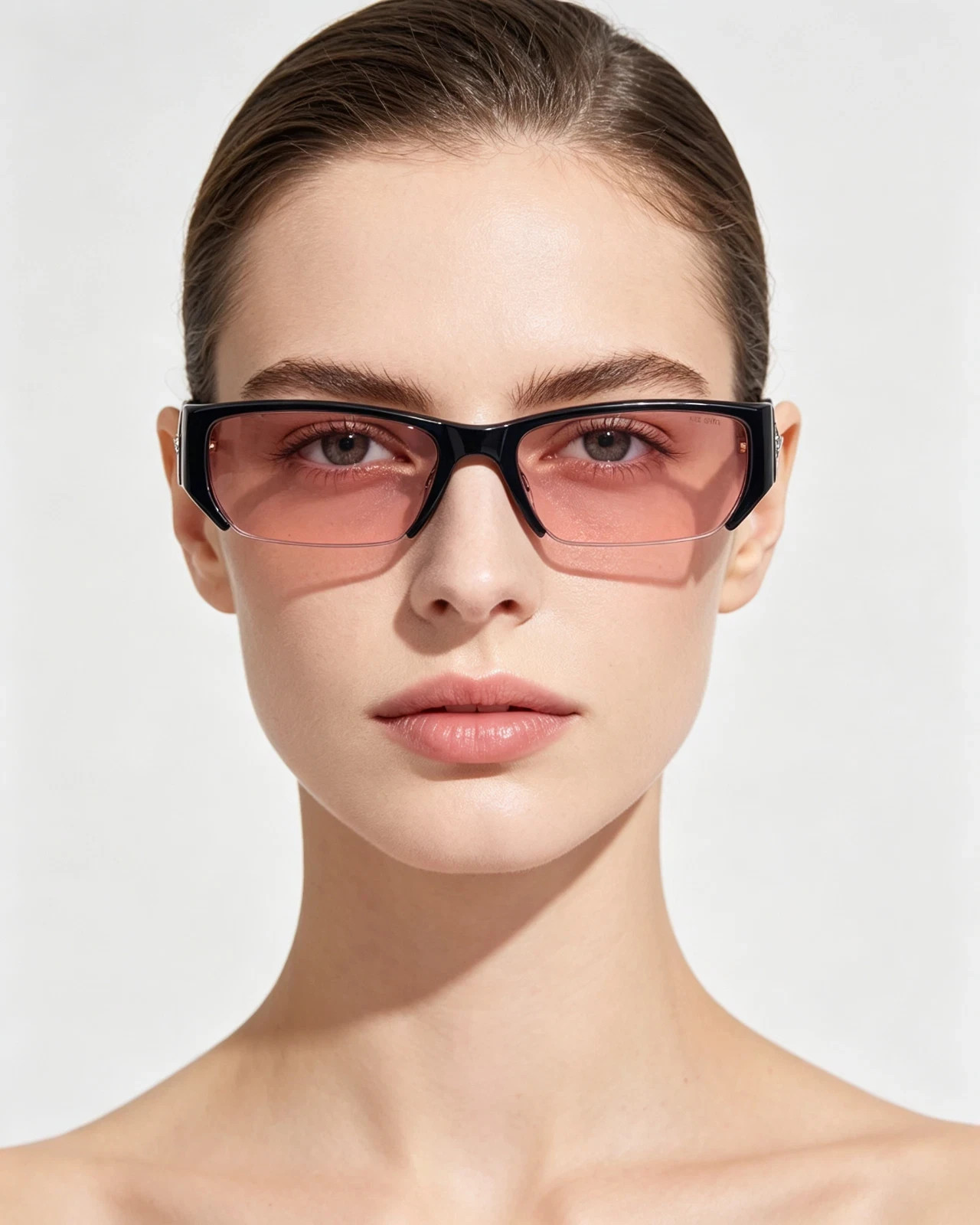 Prada Street Style Half Rim Rectangle Sunglasses PRU03S 50□18-140 Prada Street Style Half Rim Rectangle Sunglasses PRU03S 50□18-140