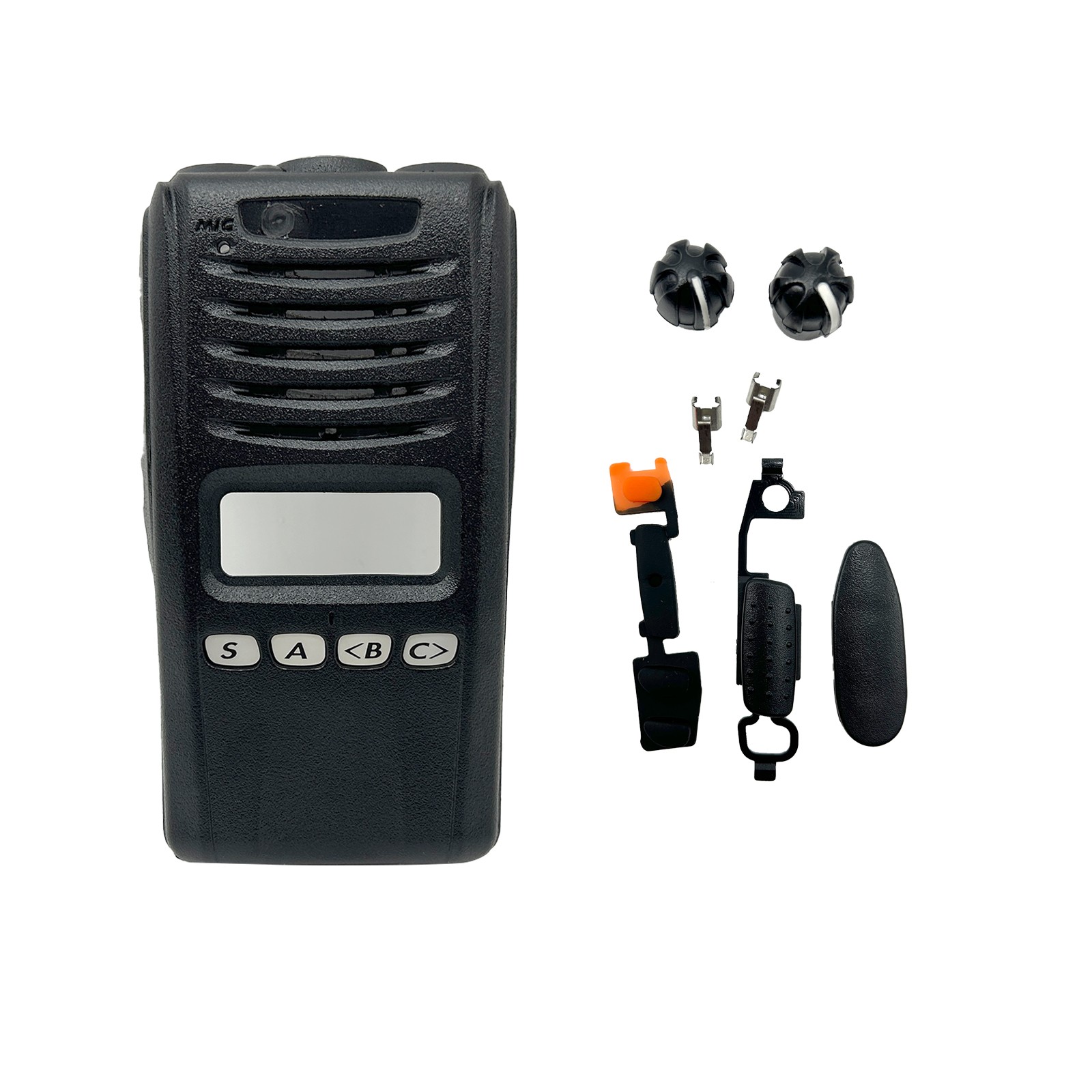 NX 320 Black Replacement Front Housing Case Cover For NX-320 Handheld Radios
