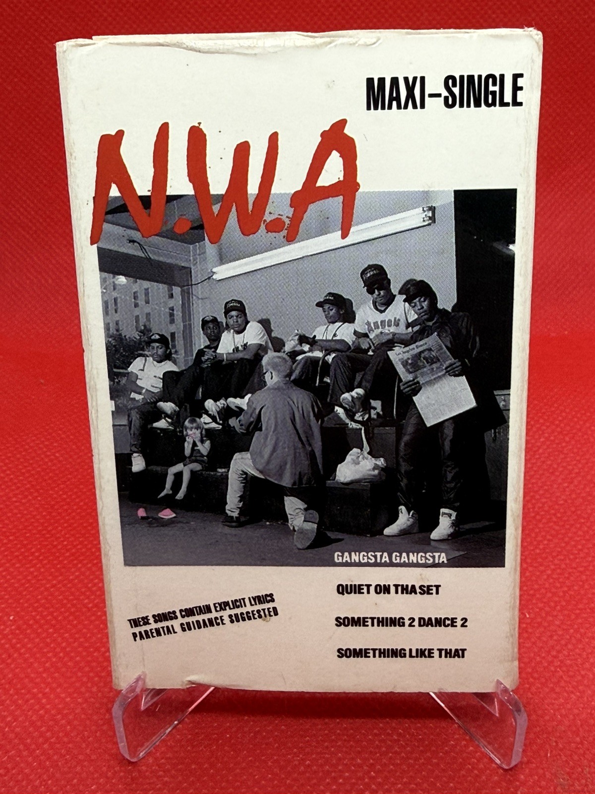 NWA Maxi-SIngle Cassette Street Side Gangsta Gangsta Radio Side Quiet on tha set
