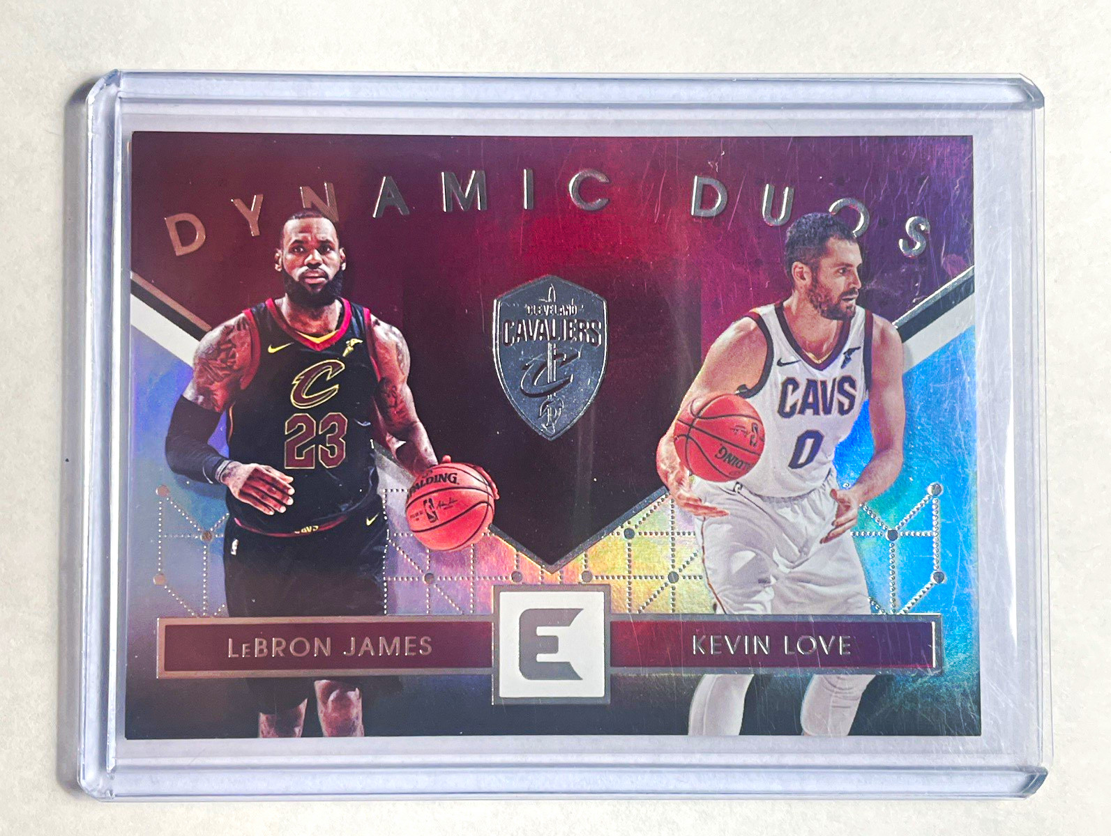 2017-18 Panini Essentials Dynamic Duos LeBron James/Kevin Love #DD-13