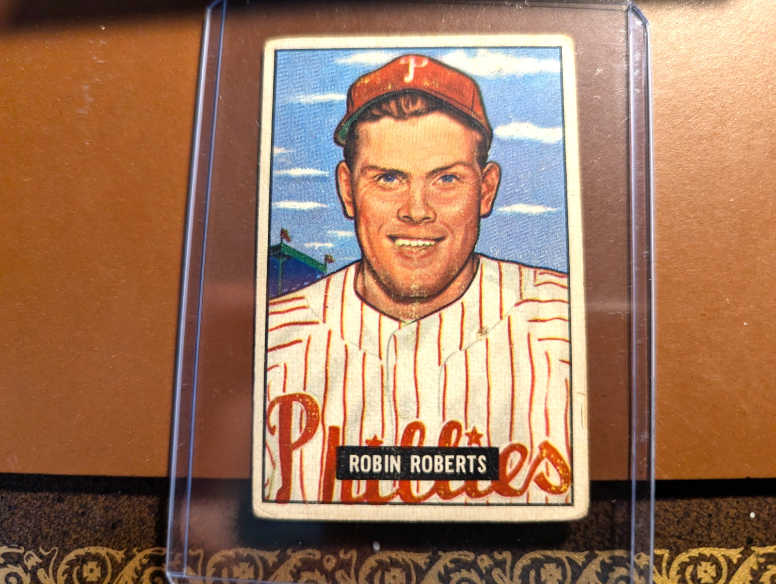 Robin Roberts 1951 Bowman Baseball Card