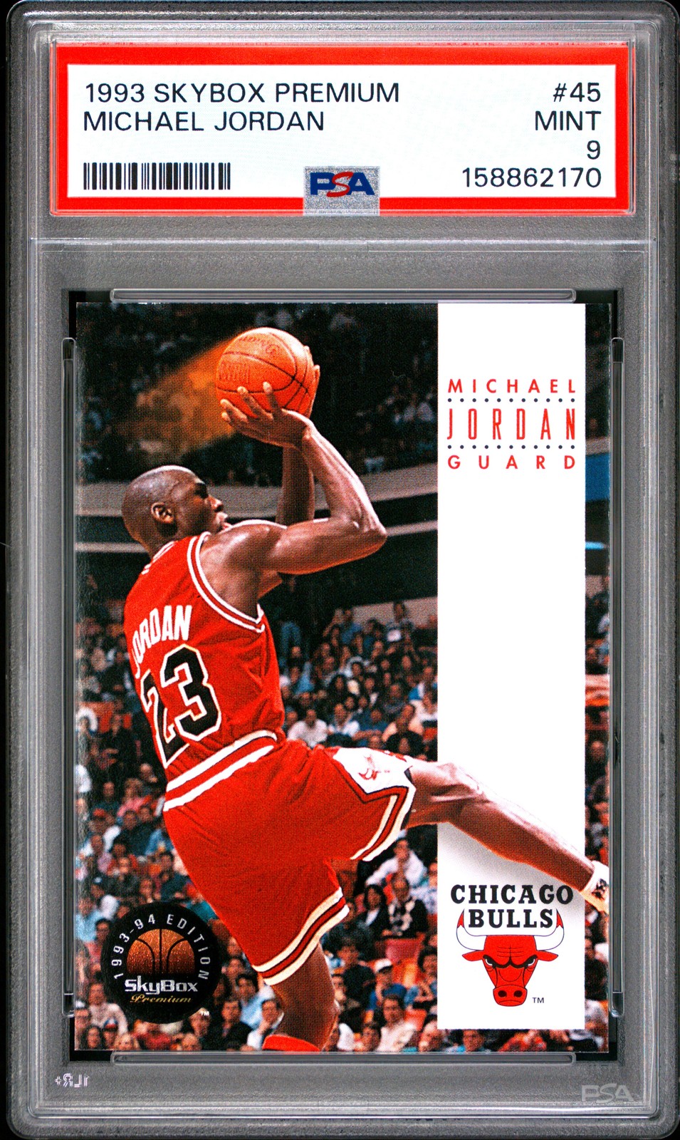 BEAUTIFUL 🔥 PSA 9 1993 Michael Jordan 45 Skybox Premium MINT BEAUTIFUL 🔥 PSA 9 1993 Michael Jordan 45 Skybox Premium MINT