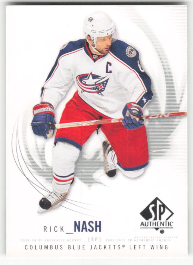 2009-10 SP Authentic Rick Nash 61 Columbus Blue Jackets NM