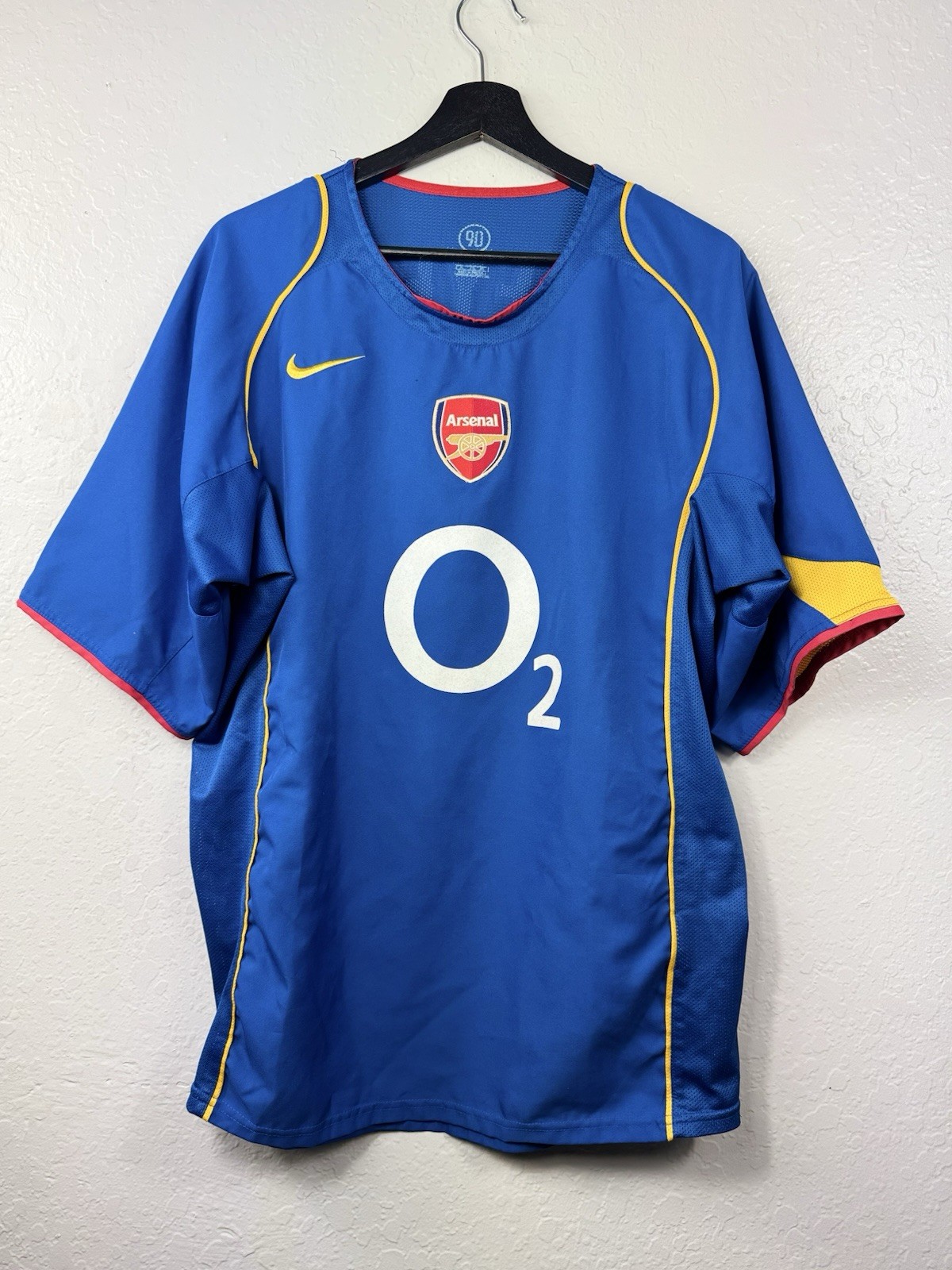 ARSENAL 2004/2005 #9 JOSE REYES AWAY FOOTBALL SHIRT JERSEY T90 BLUE NIKE MENS XL ARSENAL 2004/2005 #9 JOSE REYES AWAY FOOTBALL SHIRT JERSEY T90 BLUE NIKE MENS XL