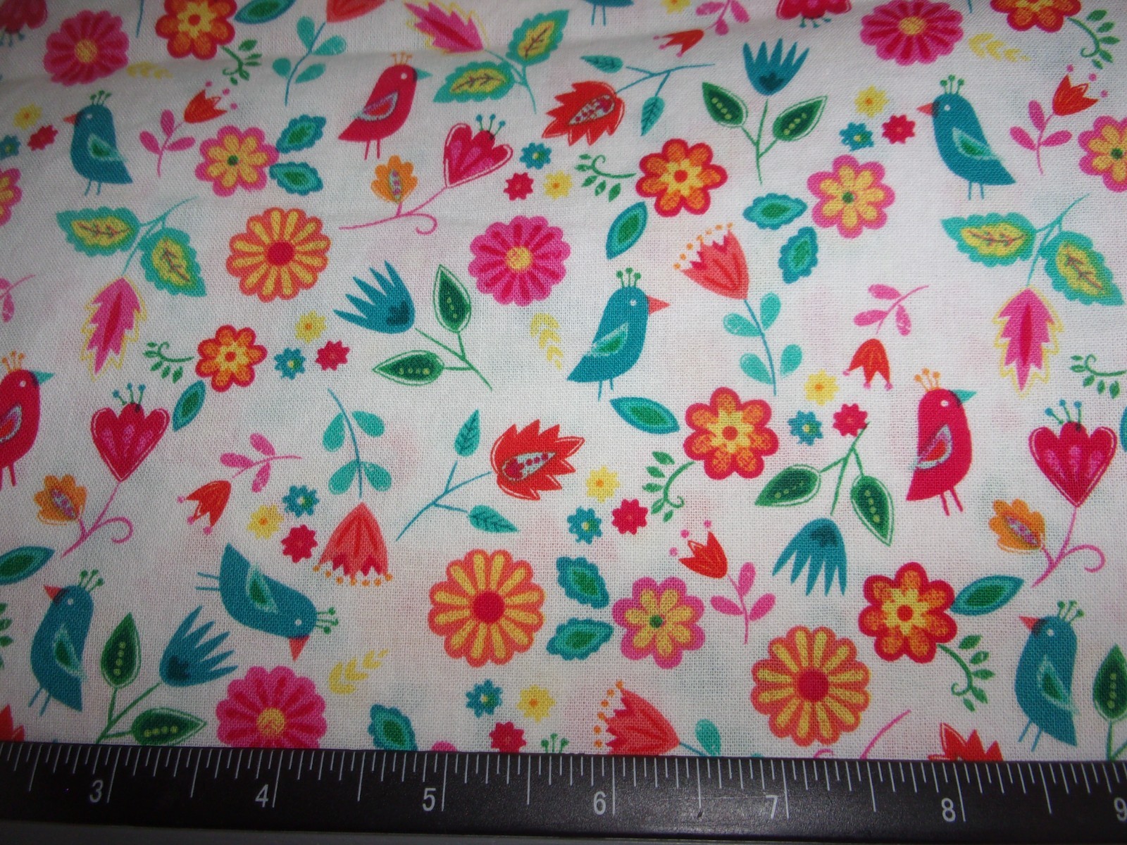 WAVERLY FLORAL FABRIC, COTTON - BTY - 42\