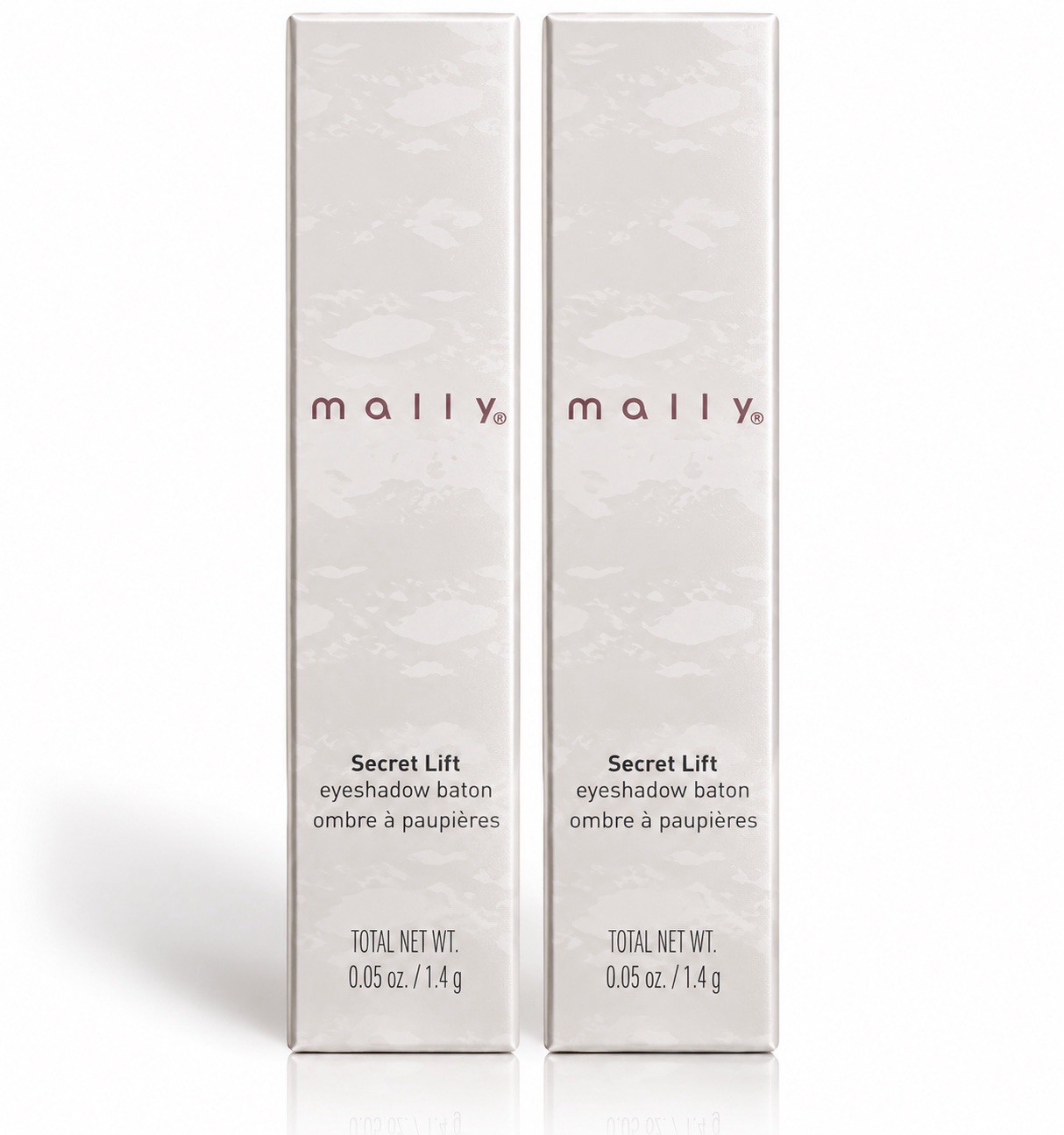 MALLY 2-Pack Secret Lift Eyeshadow Baton Matte Café & Princess 0.05 oz NIB