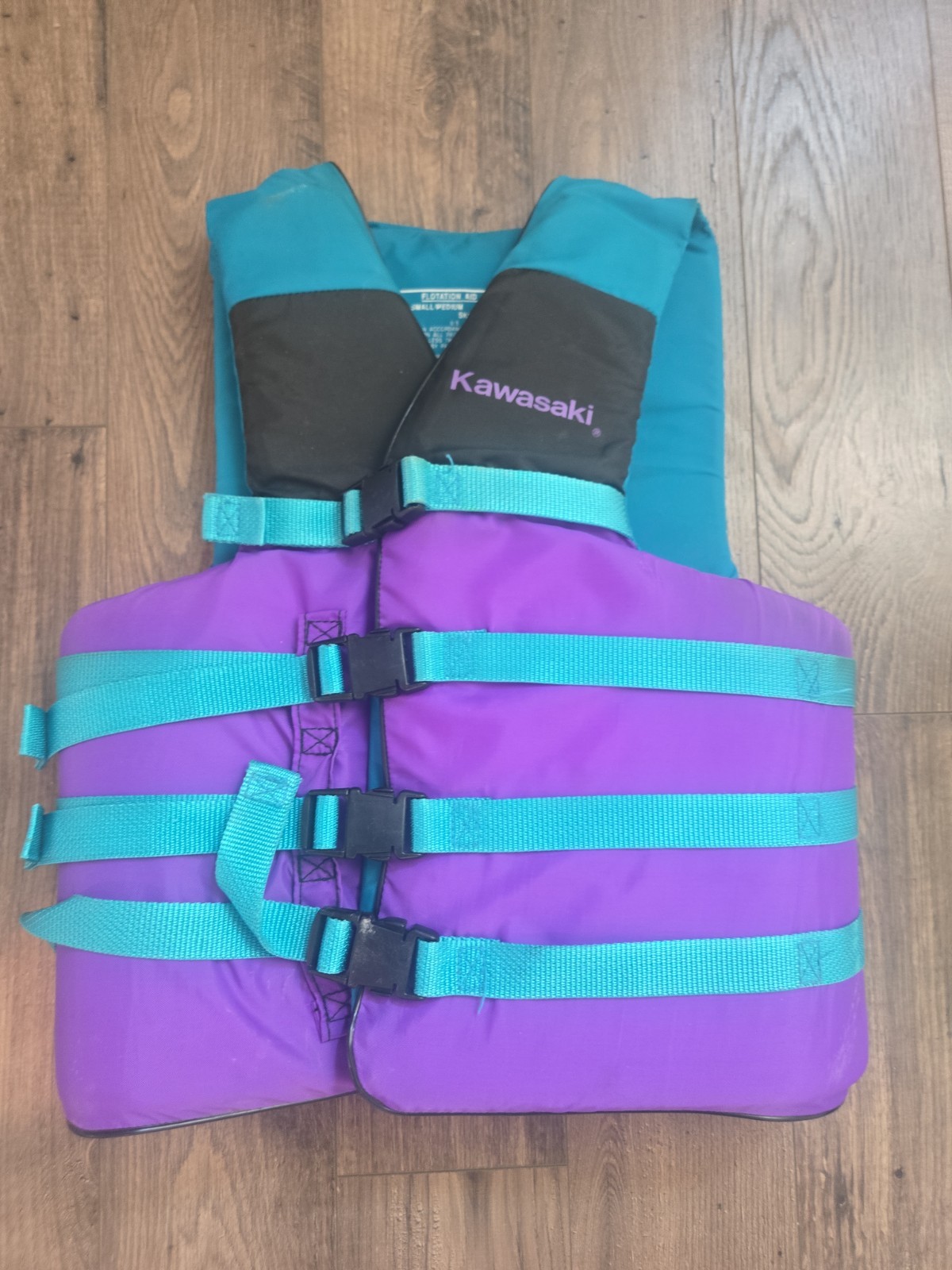VTG Kawasaki Jet Ski Life Jacket Adult Purple Green Water Ski Boating Vest VTG Kawasaki Jet Ski Life Jacket Adult Purple Green Water Ski Boating Vest