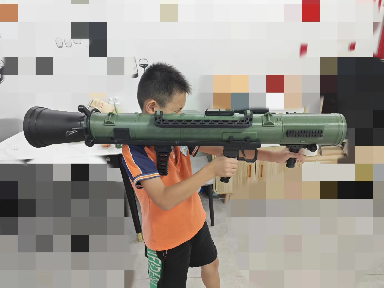 3D Printed 1:1 Carl Gustaf M4 Recoilless Rifle Model Toy in PLA for Cosplay Gift 3D Printed 1:1 Carl Gustaf M4 Recoilless Rifle Model Toy in PLA for Cosplay Gift