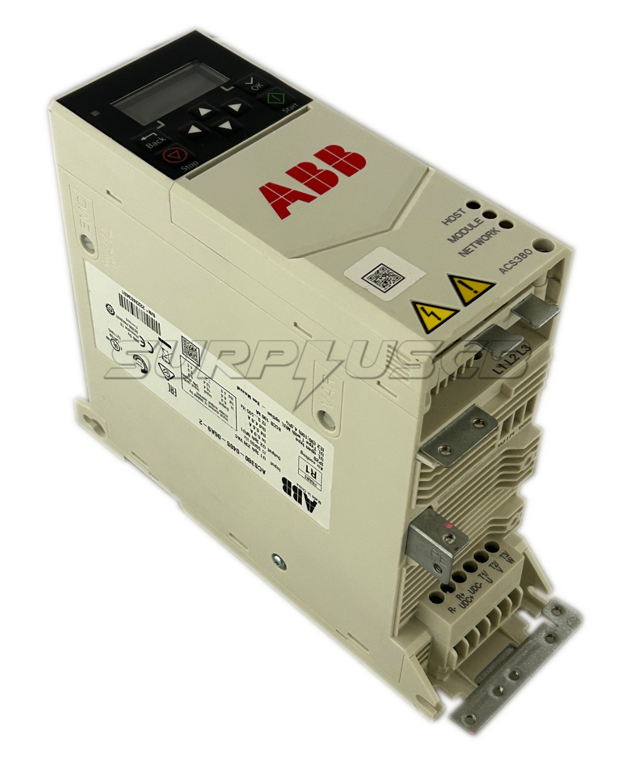 ABB ACS380-040S-06A9-2 Variable Frequency AC Drive, 3 Phase, 240Vac, 1 HP, 4.8A