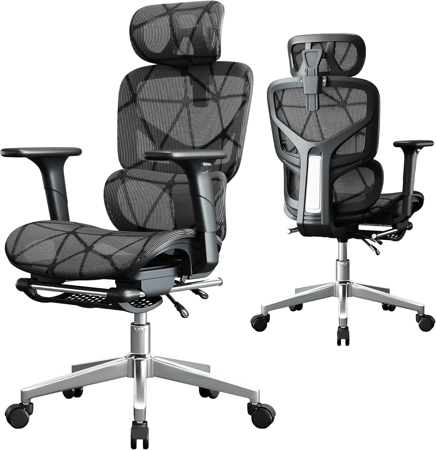 Ergonomic Mesh Office Chair High Back Desk Chair, Lumbar Support, Adjustable Arm