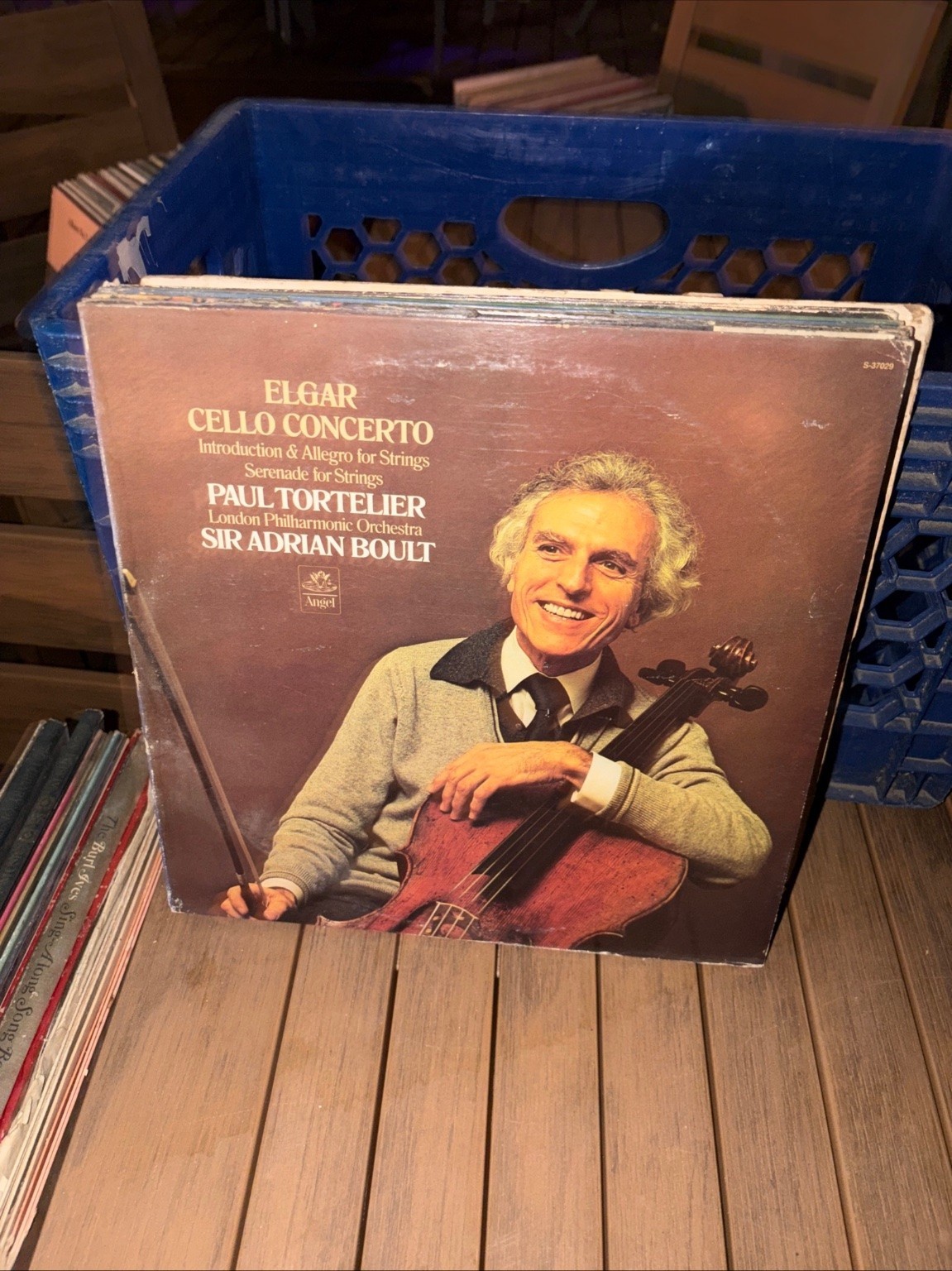 Elgar – Cello Concerto LP Record Angel Classical 33 RPM S-37029