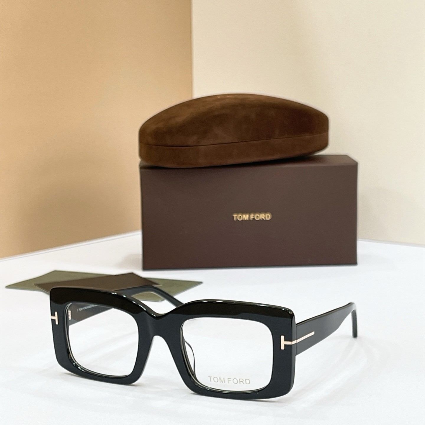 NEW Tom Ford FT1188 51-24-145 Black Square Eyeglasses Rx Ready Frame