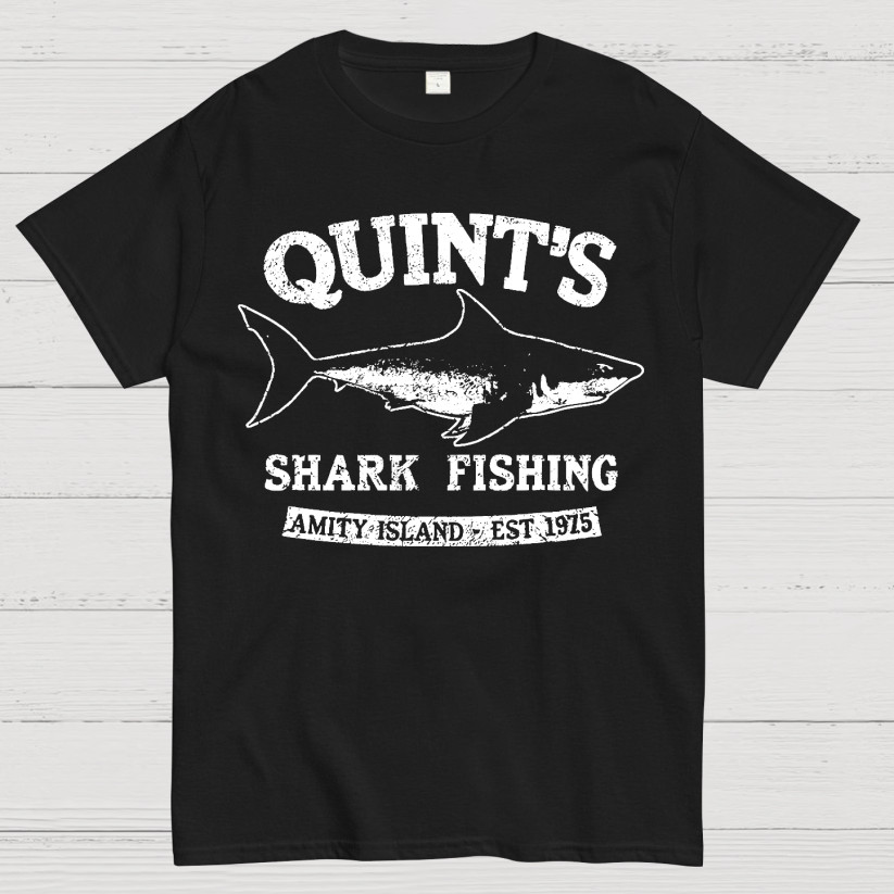 Quint's Shark Fishing  1975 T-Shirt Size S-4XL
