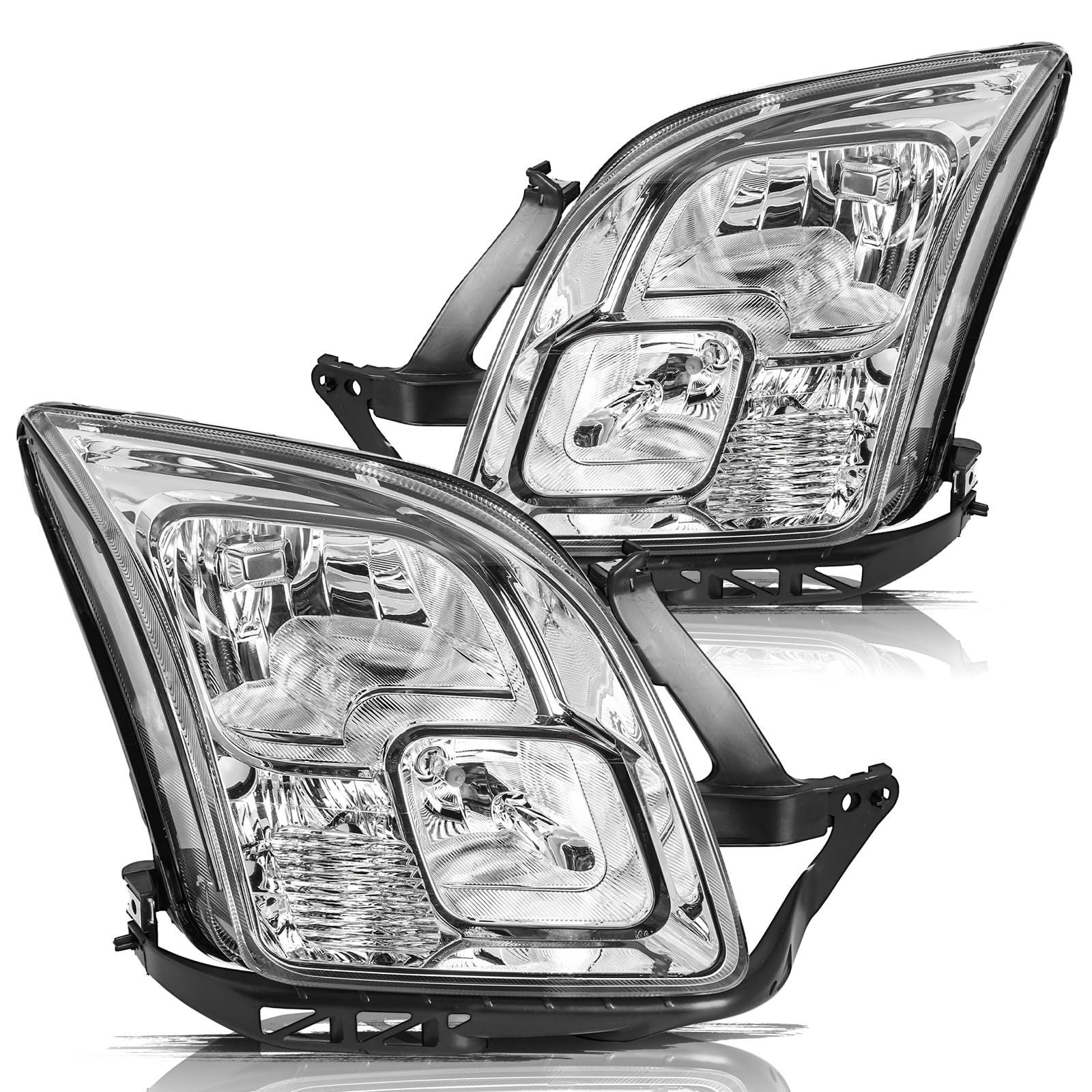 Headlight Assembly 2006-2009 Fusion OE Chrome Housing