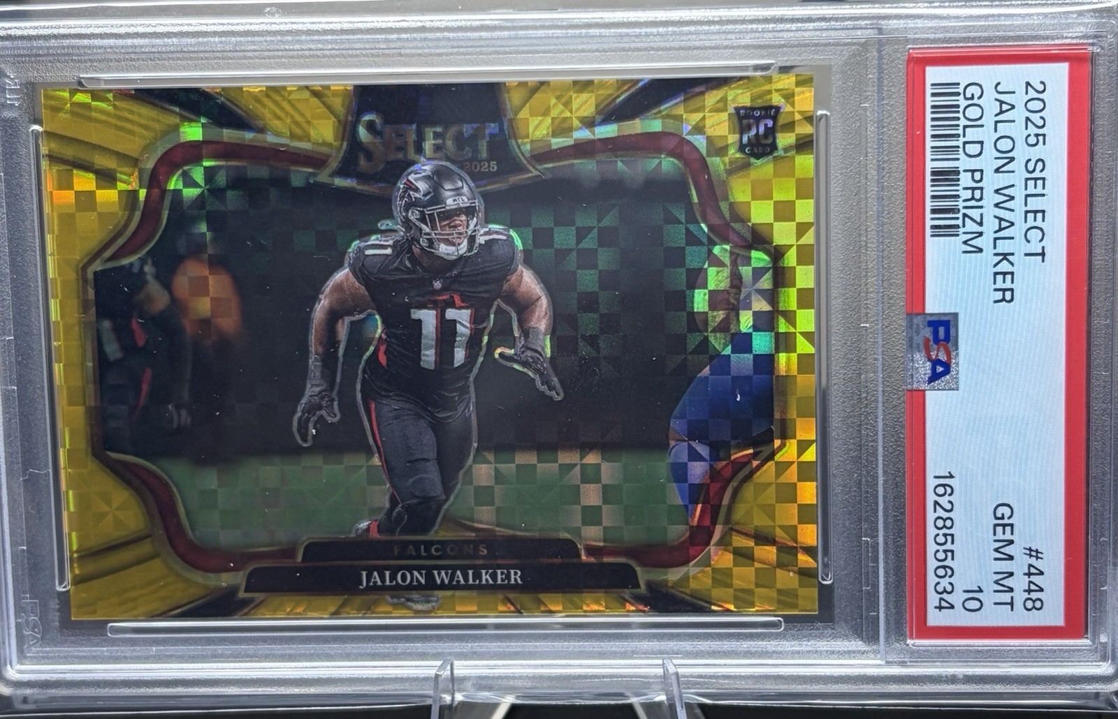 2025 Panini Select Jalon Walker Field Level Gold /10 PSA 10 Falcons 2025 Panini Select Jalon Walker Field Level Gold /10 PSA 10 Falcons