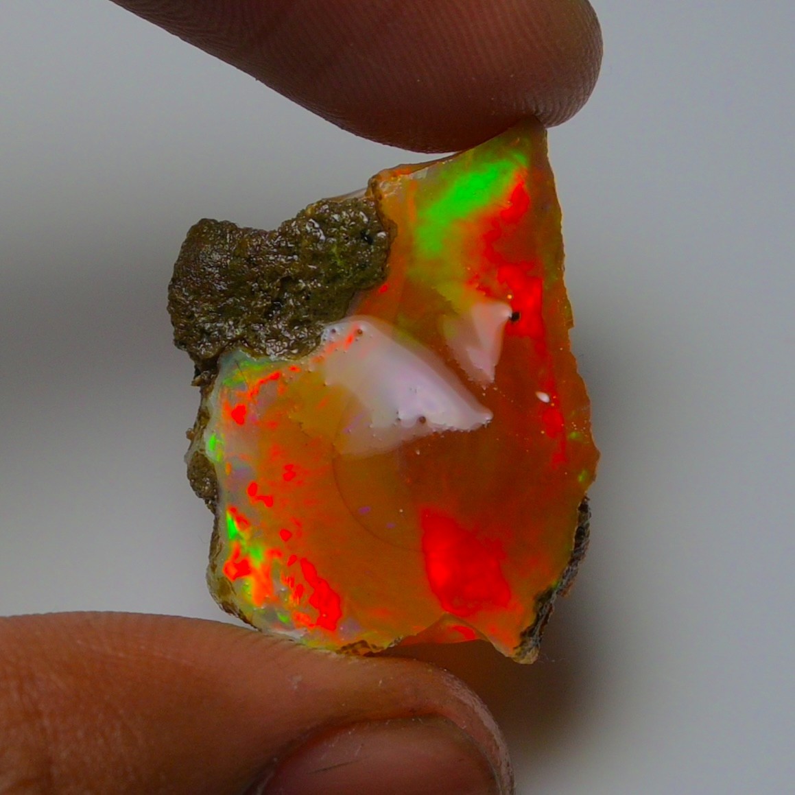 Stunning Ethiopian Opal Rough 24.40 Cts, Large Oil Opal Specimen Natural Opal