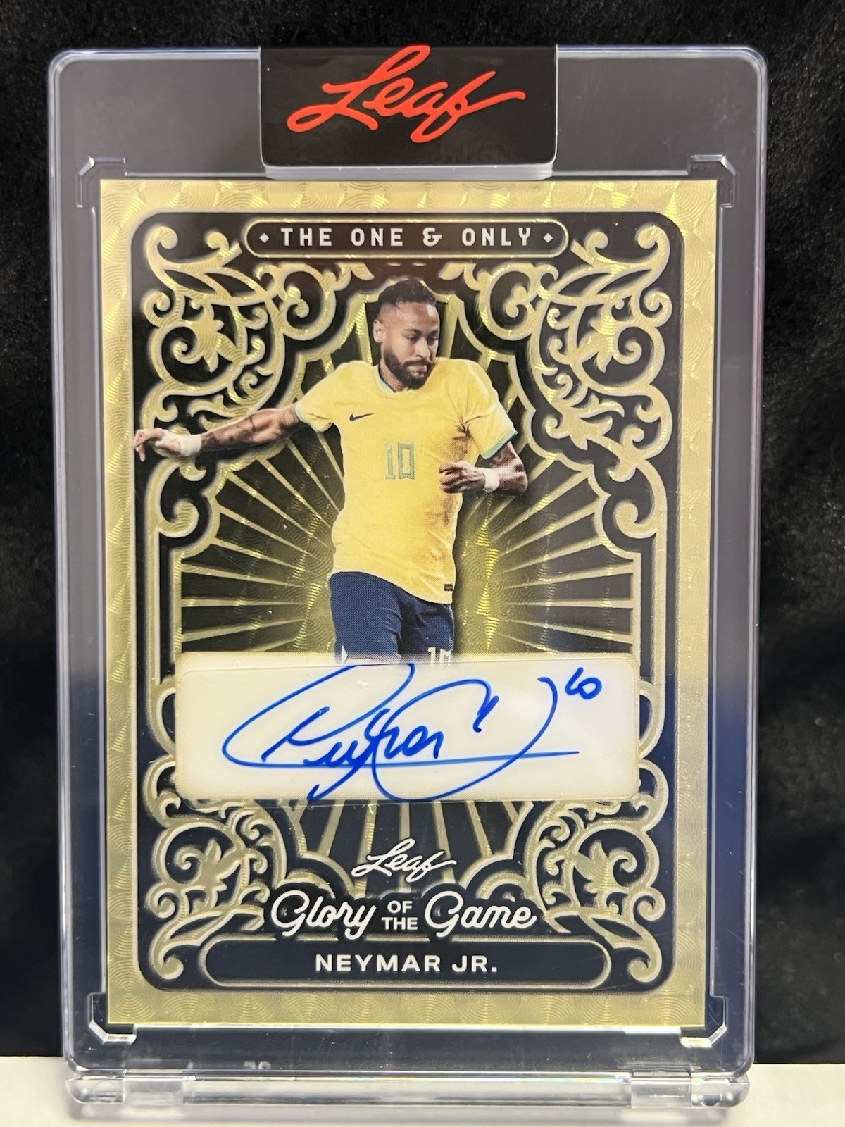 NEYMAR JR 🔥2026 🔥Leaf THE ONE AND ONLY🔥 1/1 GOLD AUTO NEYMAR JR 🔥2026 🔥Leaf THE ONE AND ONLY🔥 1/1 GOLD AUTO