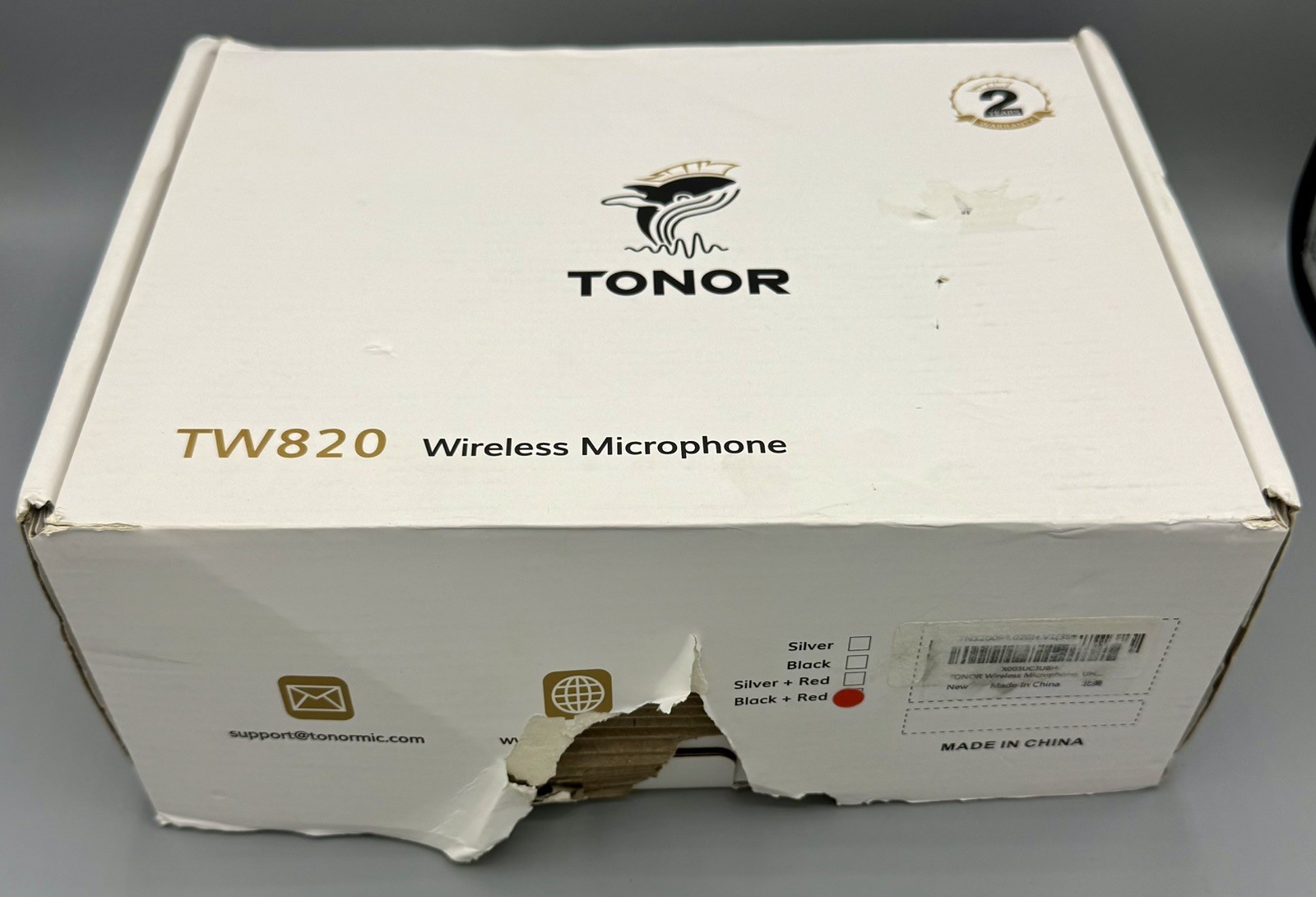 TONOR TW820 Dual Wireless Microphone System UHF 2 Mic Set Pro Audio