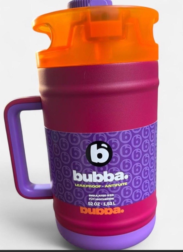 bubba 52 oz Insulated Leakproof Water Bottle Jug w Handle Flip Top Purple bubba 52 oz Insulated Leakproof Water Bottle Jug w Handle Flip Top Purple