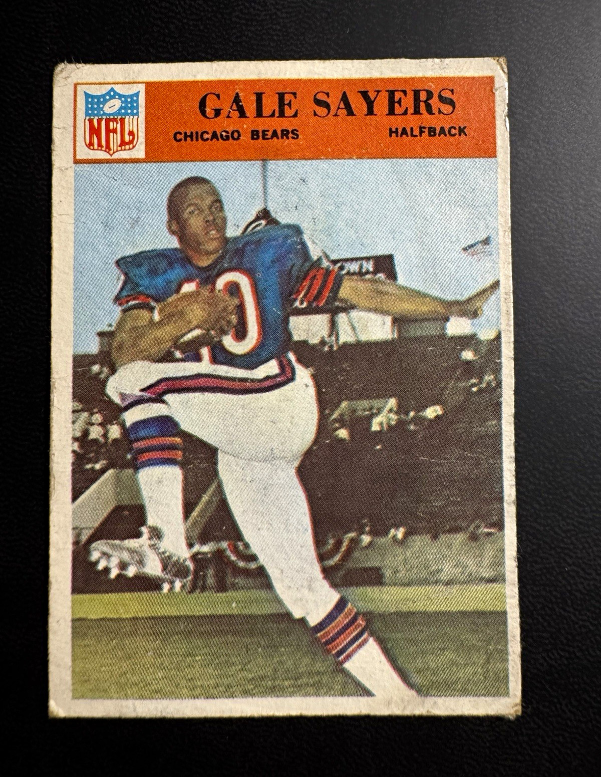 1966 Philadelphia #38 Gale Sayers RC HOF Chicago Bears Vintage VG (Marked)