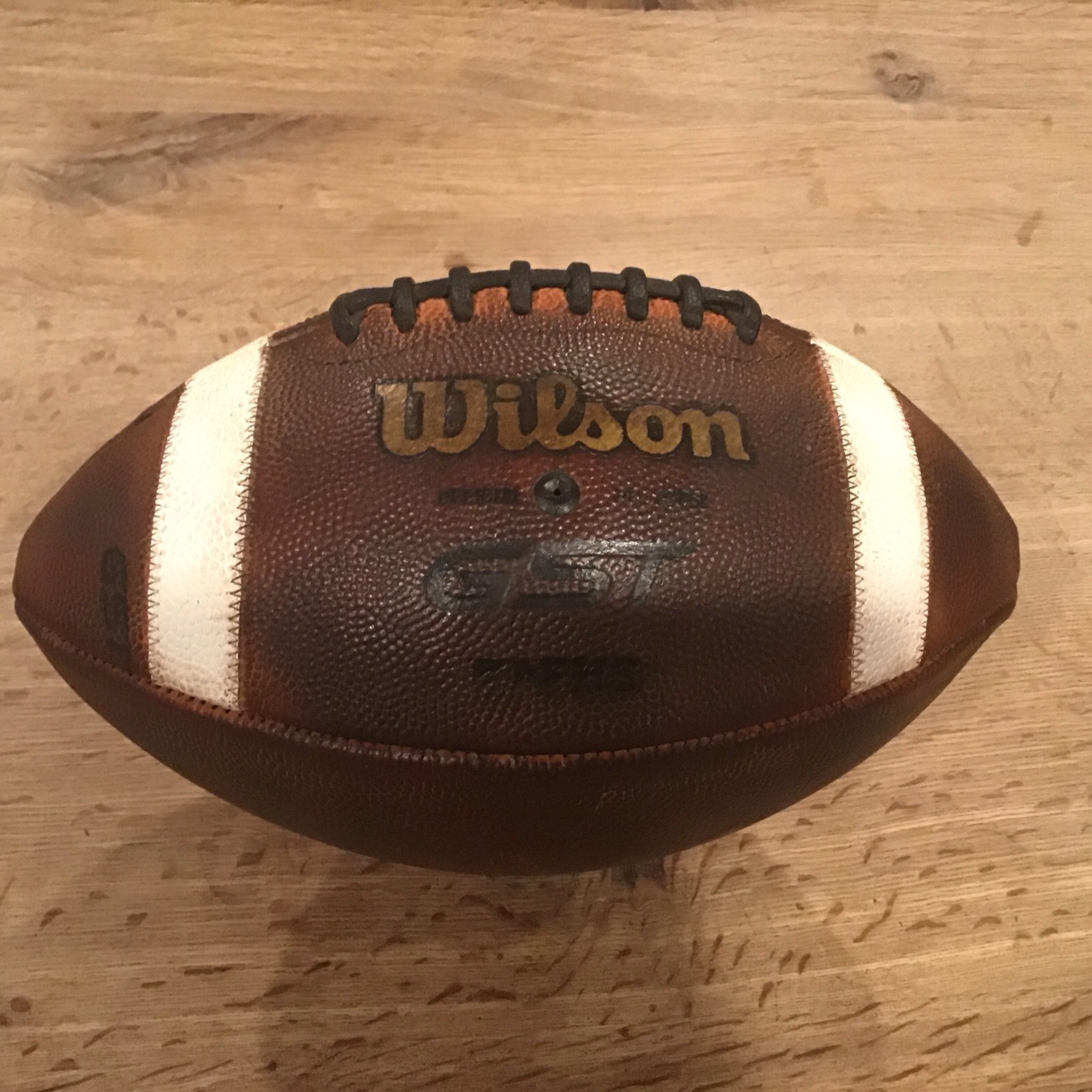 Brand New Wilson GST Fully Prepped Leather Game Football NFHS/NCAA Made In USA.