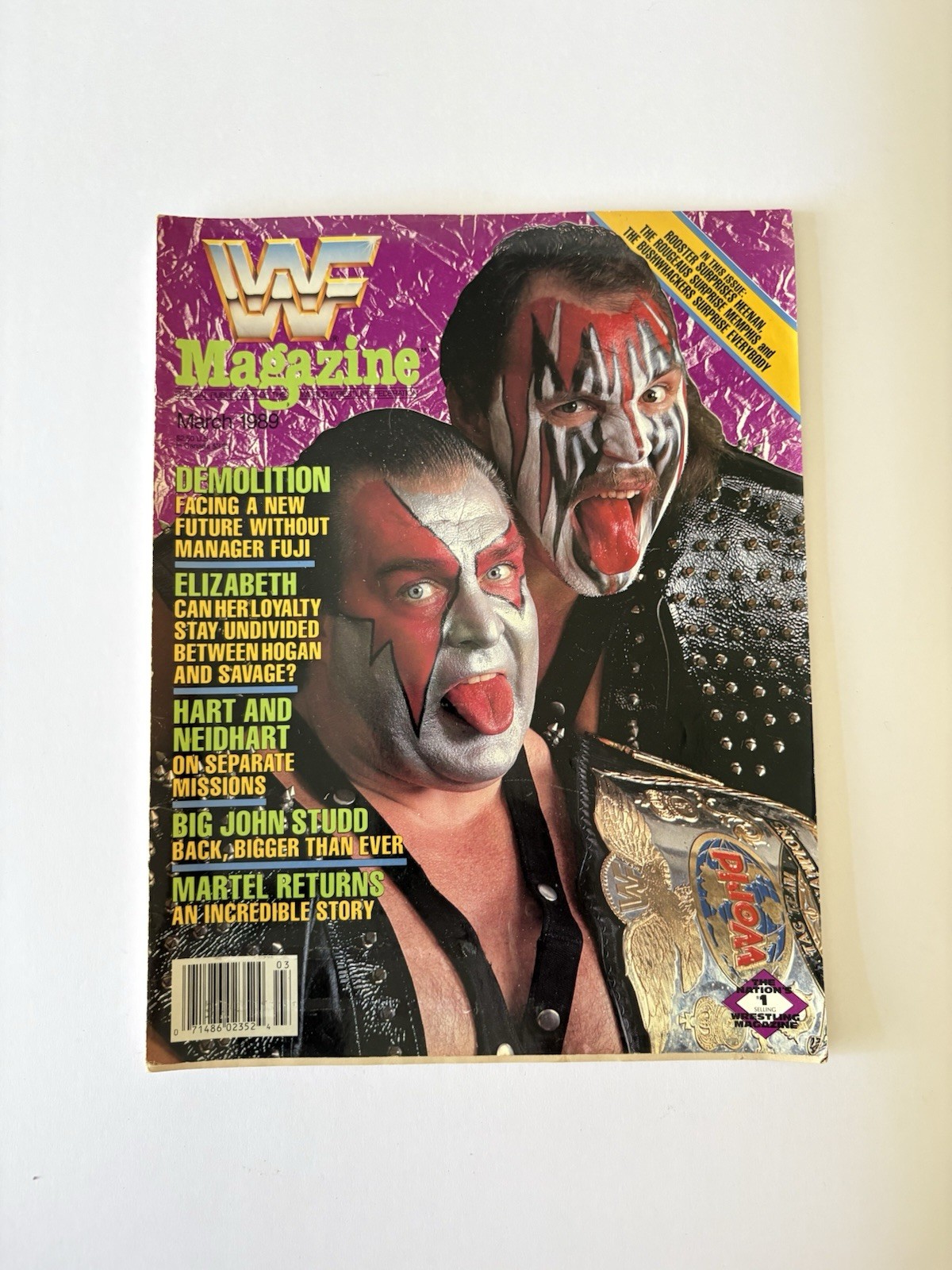Vintage WWF / WWE Magazine - March 1989 - Vol 8 - Number 3 (Demolition) Vintage WWF / WWE Magazine - March 1989 - Vol 8 - Number 3 (Demolition)
