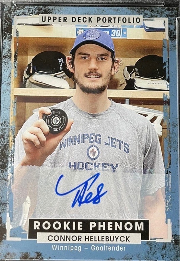 2015-16 UPPER DECK PORTFOLIO CONNOR HELLEBUYCK ROOKIE PHENOMS AUTO RC 2015-16 UPPER DECK PORTFOLIO CONNOR HELLEBUYCK ROOKIE PHENOMS AUTO RC