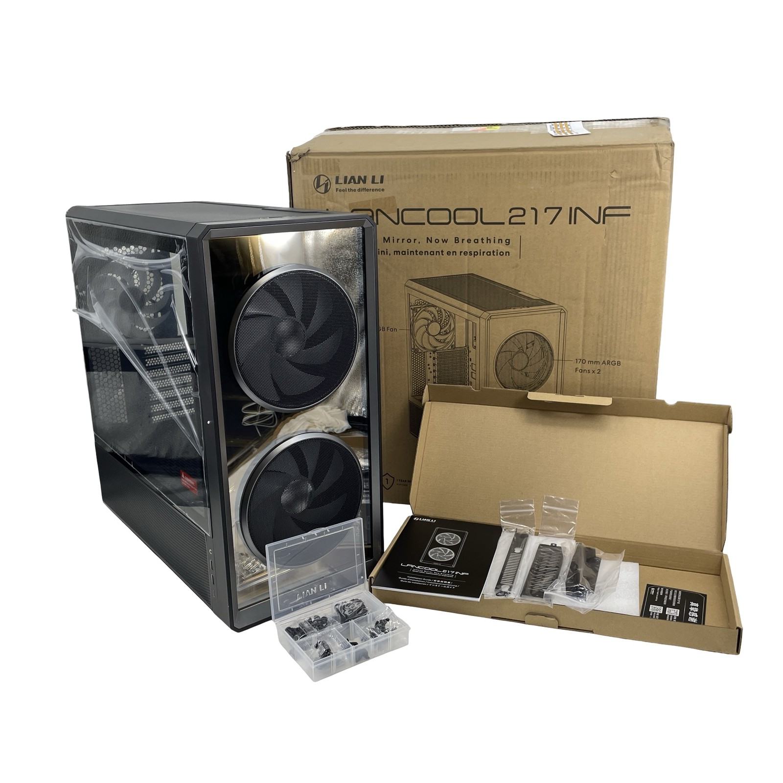 LOCAL PICKUP Lian Li LANCOOL 217 INF Mid-Tower ATX PC Case - Black #NO1409