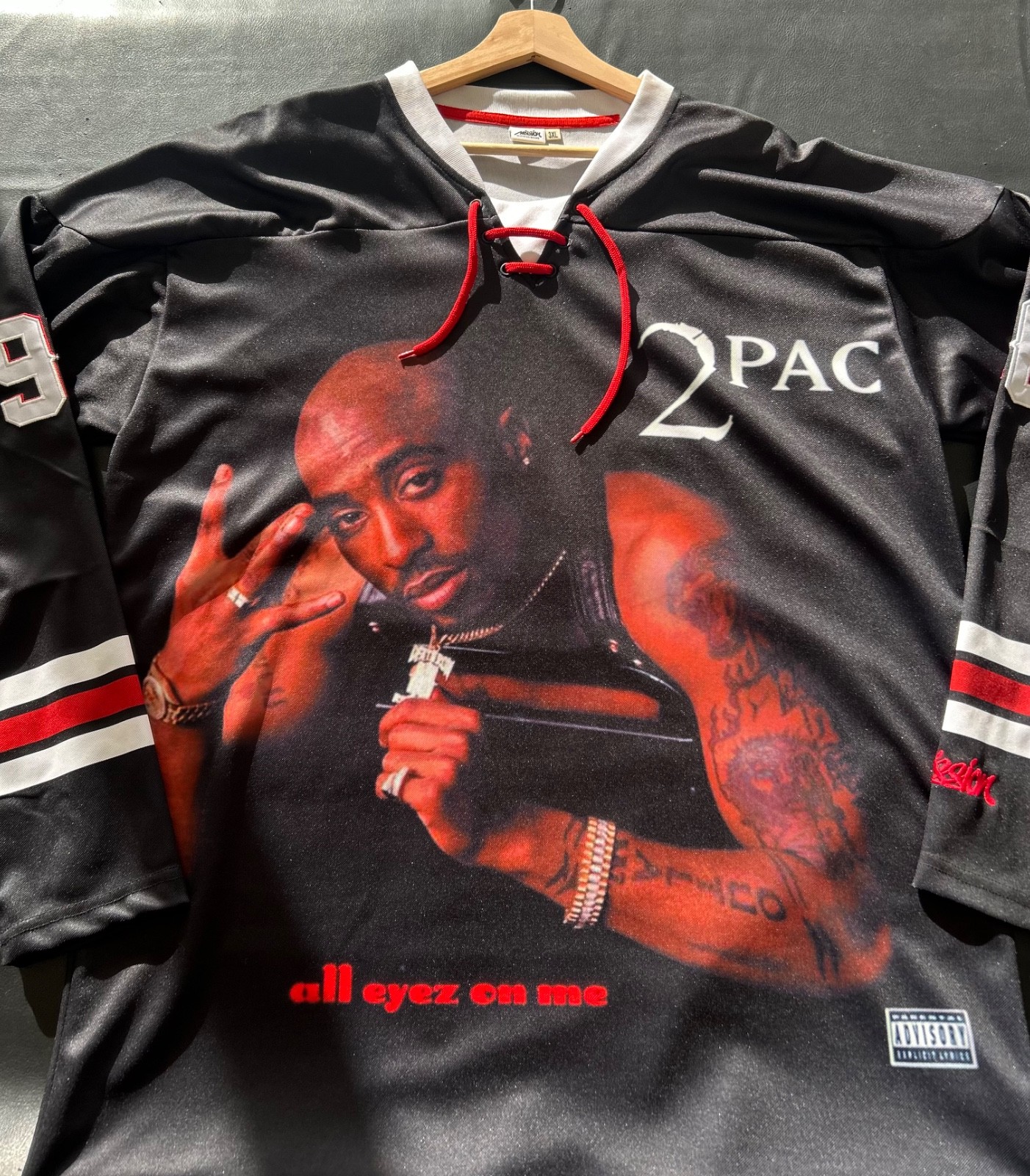 2pac All Eyes On Me Album Cover Hockey Jersey for sale (Brand New) Rare Item 2pac All Eyes On Me Album Cover Hockey Jersey for sale (Brand New) Rare Item