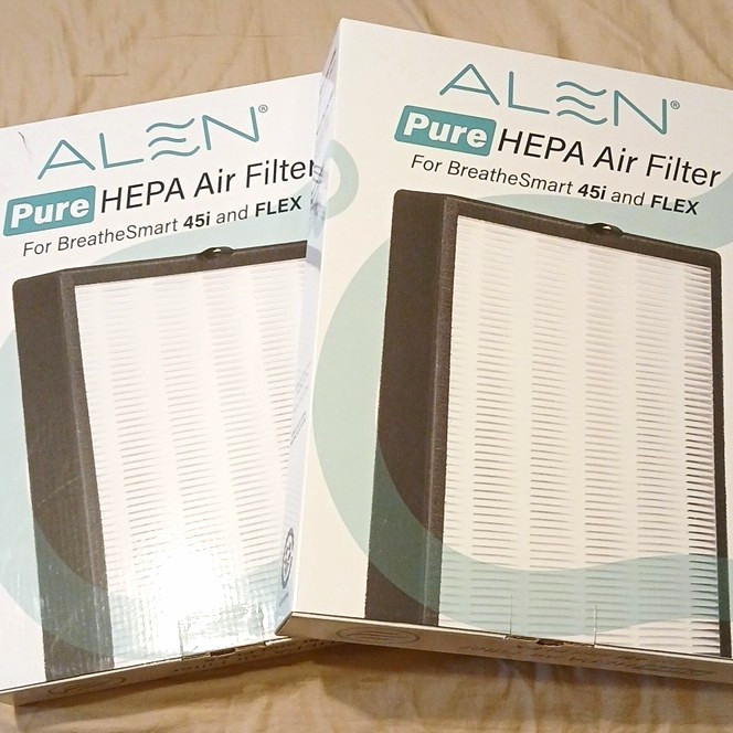 2 Alen True HEPA Pleated Filter MERV 13 for BreatheSmart 45i/FLEX 2-Pack 2 Alen True HEPA Pleated Filter MERV 13 for BreatheSmart 45i/FLEX 2-Pack