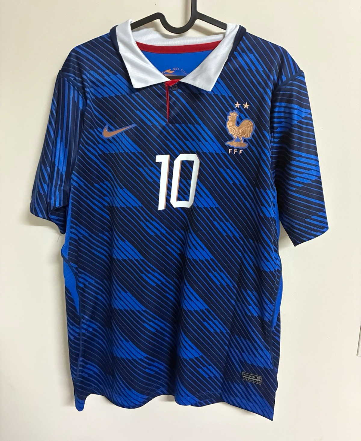 France World Cup 2026 Soccer Jersey Kylian Mbappe #10 Mens Blue LARGE