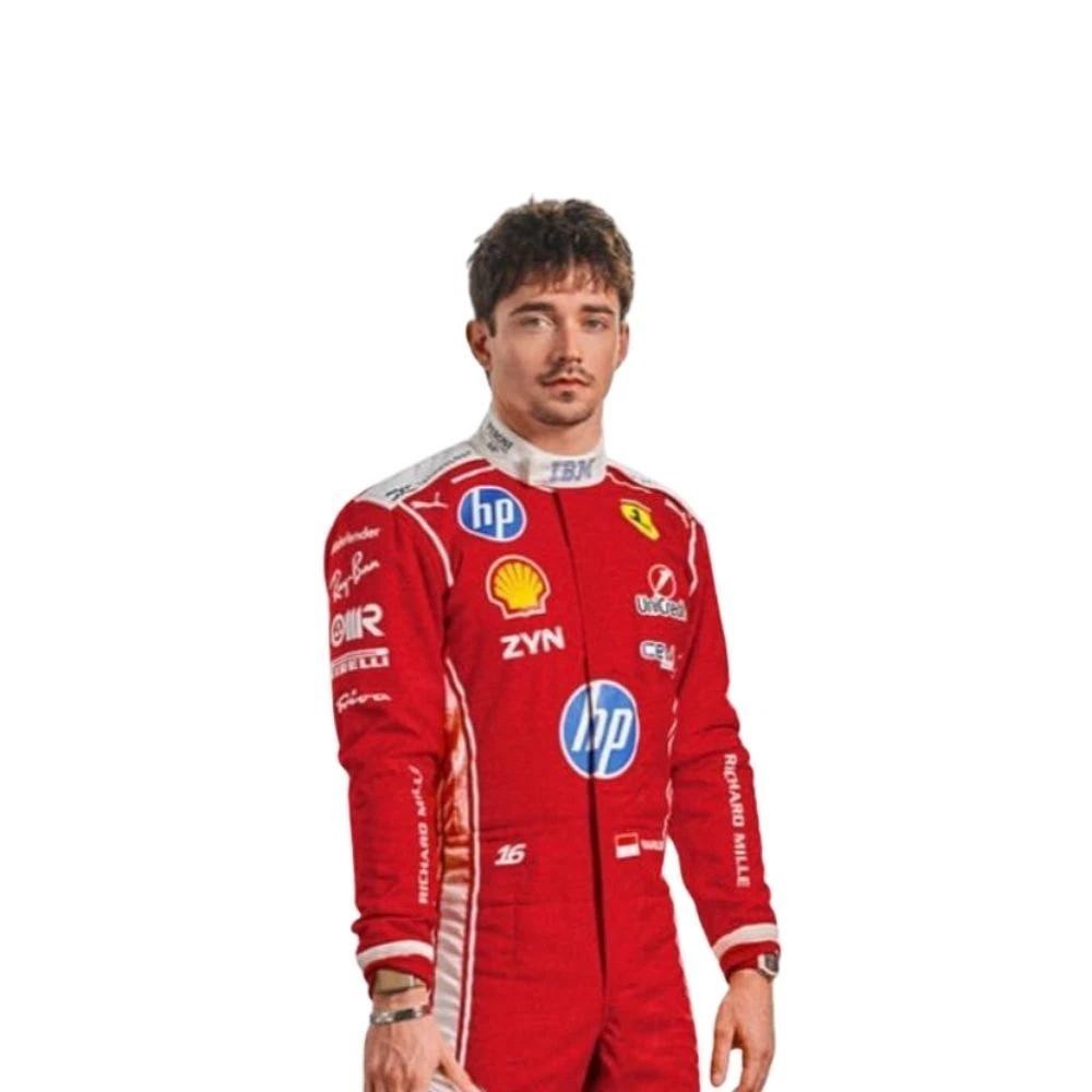 CHARLES LECLERC FERRARI 2026 Go-Kart Racing Suit – Halloween costume sportswear