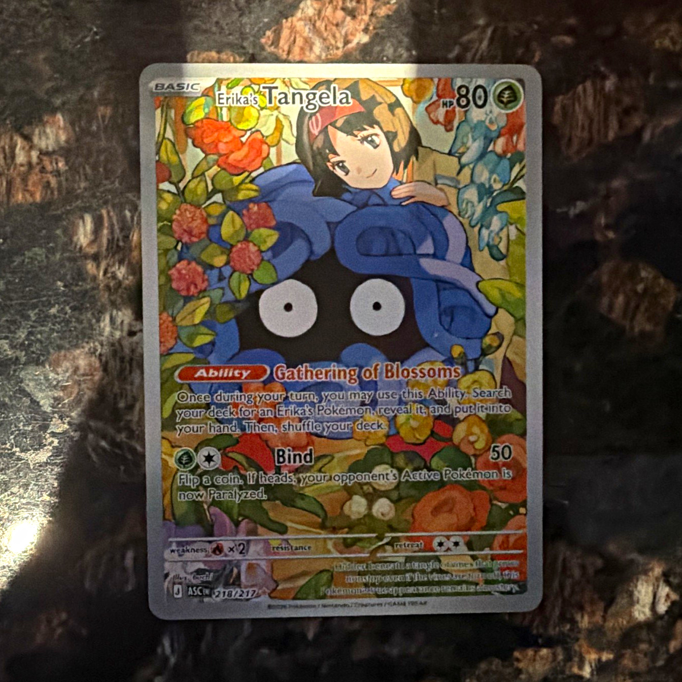 The Pokémon Company Erika\'s Tangela 178/165 151 Illustration Rare Full Art Holo The Pokémon Company Erika\'s Tangela 178/165 151 Illustration Rare Full Art Holo