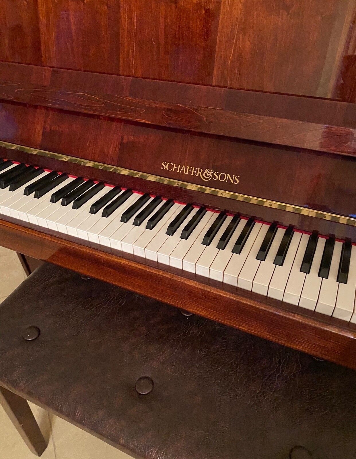 Beautiful Schafer and Sons Piano Beautiful Schafer and Sons Piano