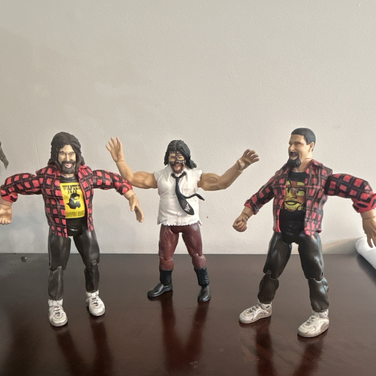 WWE vintage 1999 Jakks Pacific Mick Foley/Cactus Jack/Mankind figures 3 lot WWE vintage 1999 Jakks Pacific Mick Foley/Cactus Jack/Mankind figures 3 lot