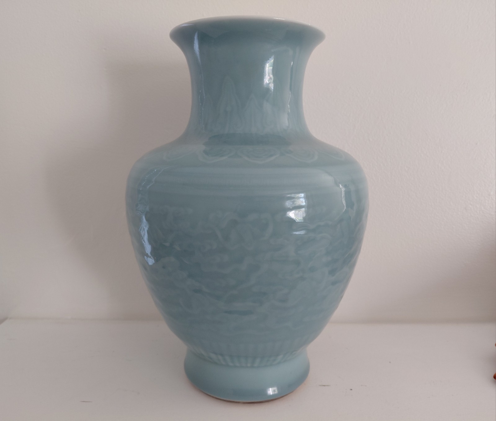 ⭕️ Beautiful 19th Century Chinese Monochrome, Sang de Lune