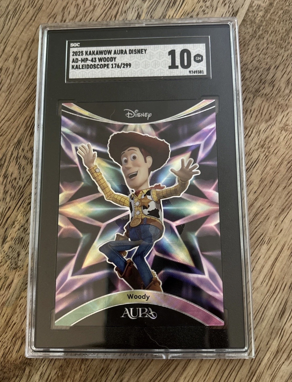 2025 Kakawow Aura Disney Woody Kaleidoscope/299 SGC 10 2025 Kakawow Aura Disney Woody Kaleidoscope/299 SGC 10