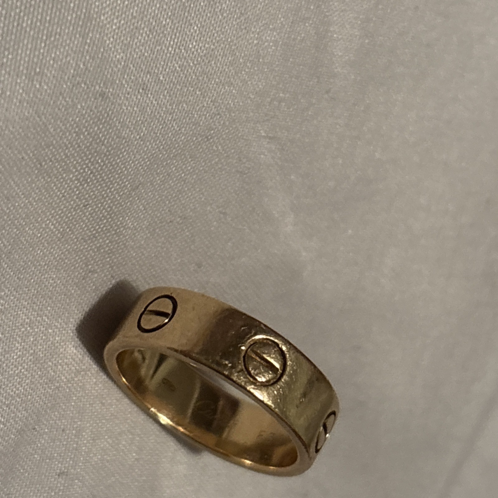 Cartier Love Ring 18K Yellow Gold 750 size57 7.5(US) 90213720 5.5mm