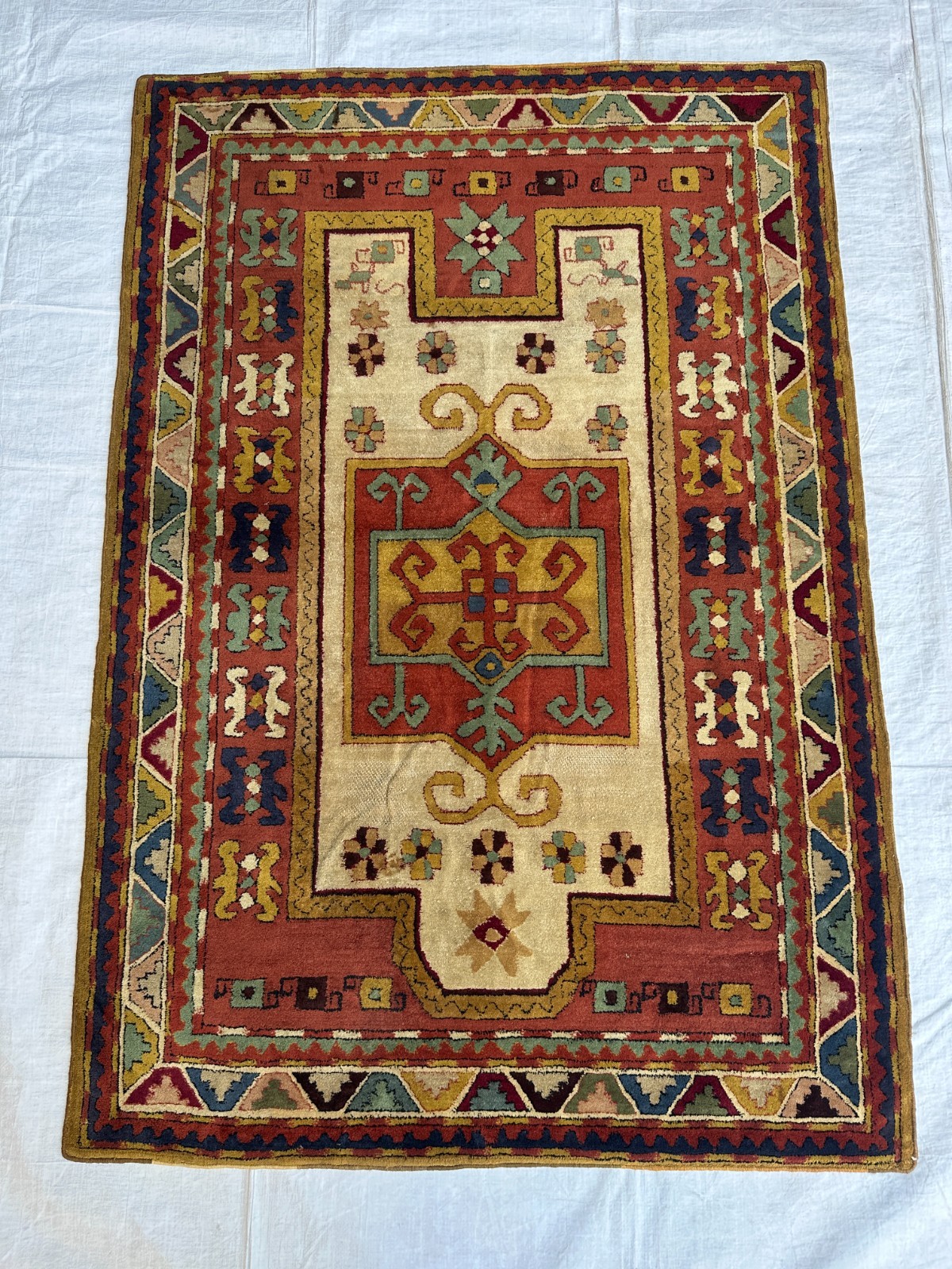 COLLECTORS' ITEM Antique Russian Kazak Caucasian Daghistani Group Remote Area Ru