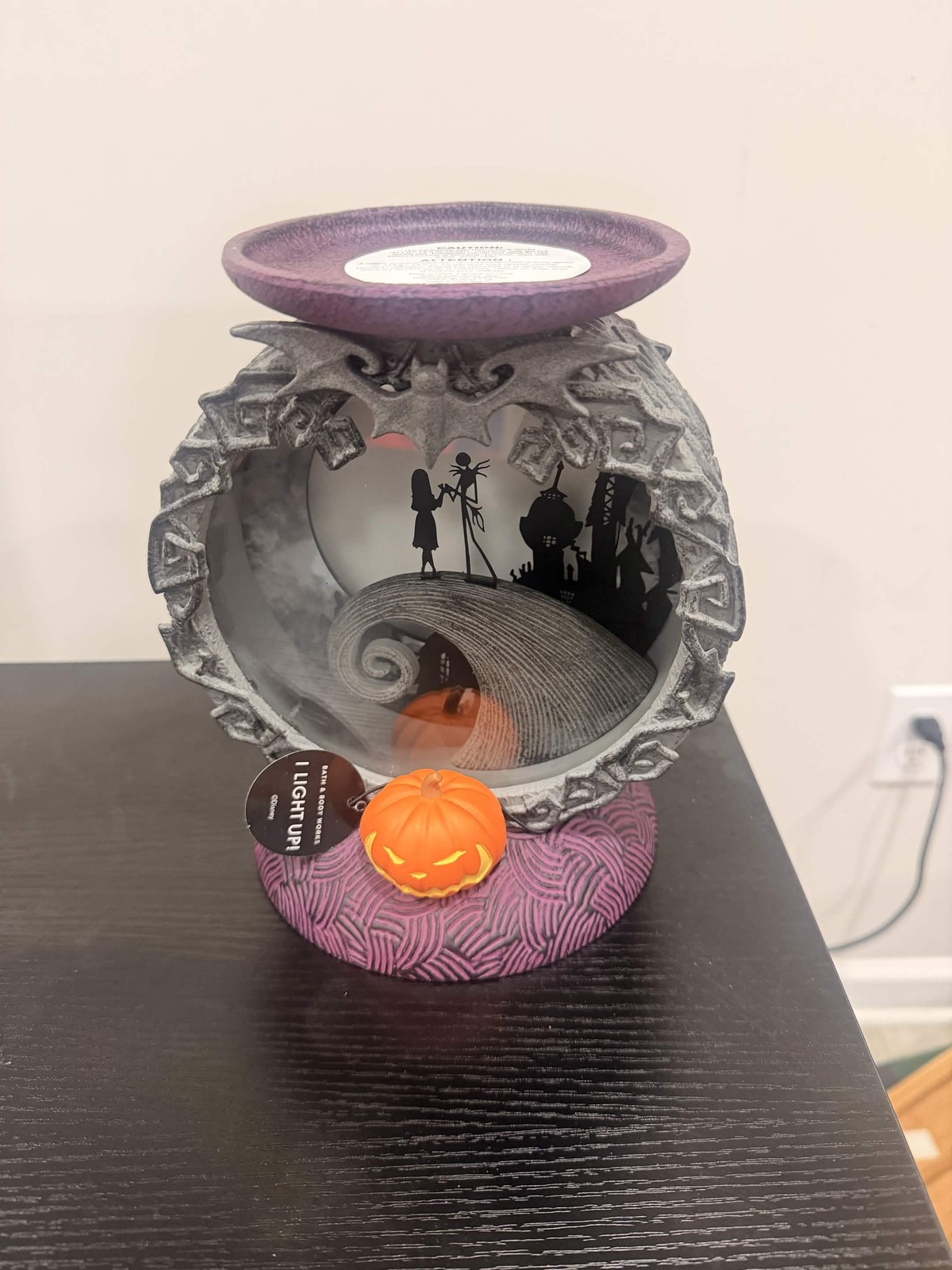 Bath Body Works Nightmare Before Christmas Jack Sally Light Up Pedestal New Bath Body Works Nightmare Before Christmas Jack Sally Light Up Pedestal New