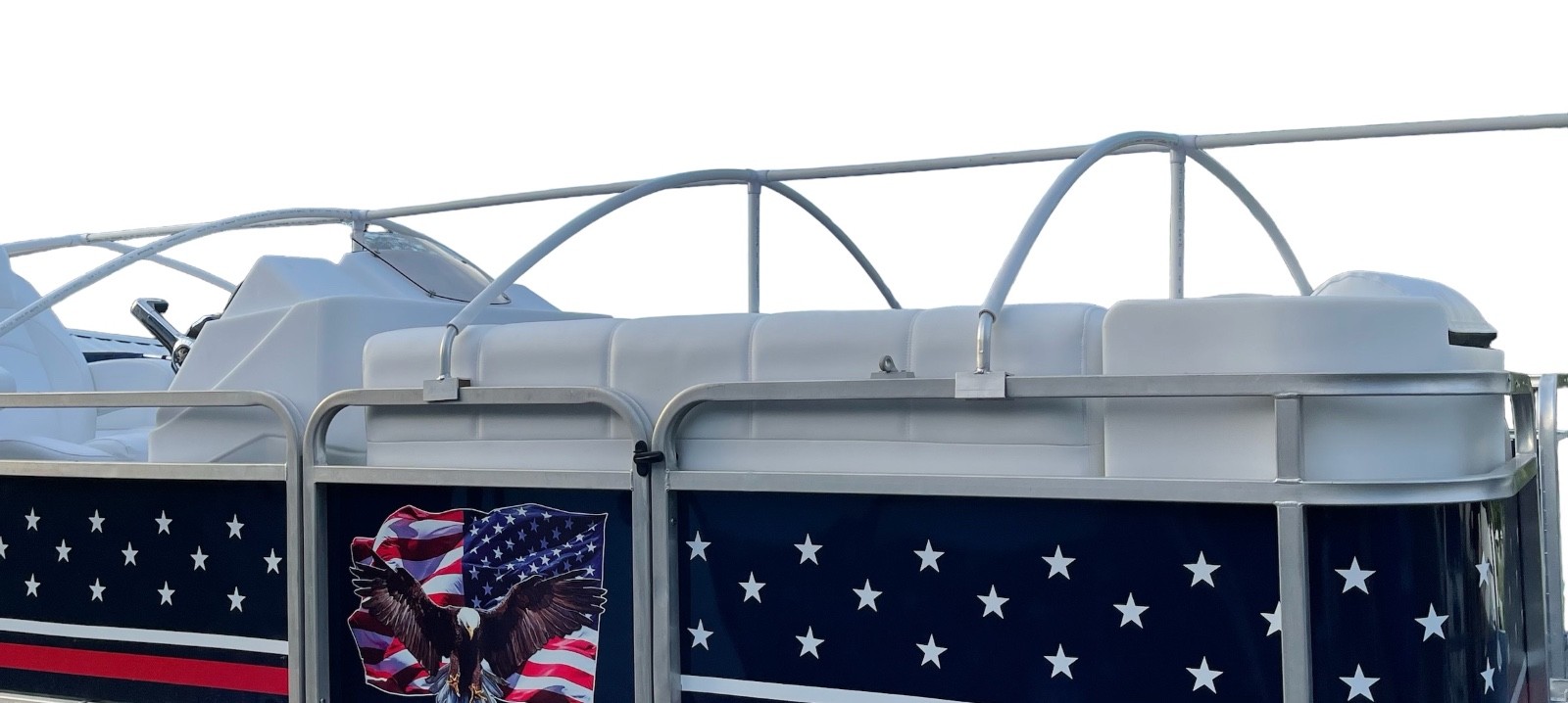 Pontoon Boat Solutions, 18' to 22' Pontoon Boat Canvas Solution with 6
