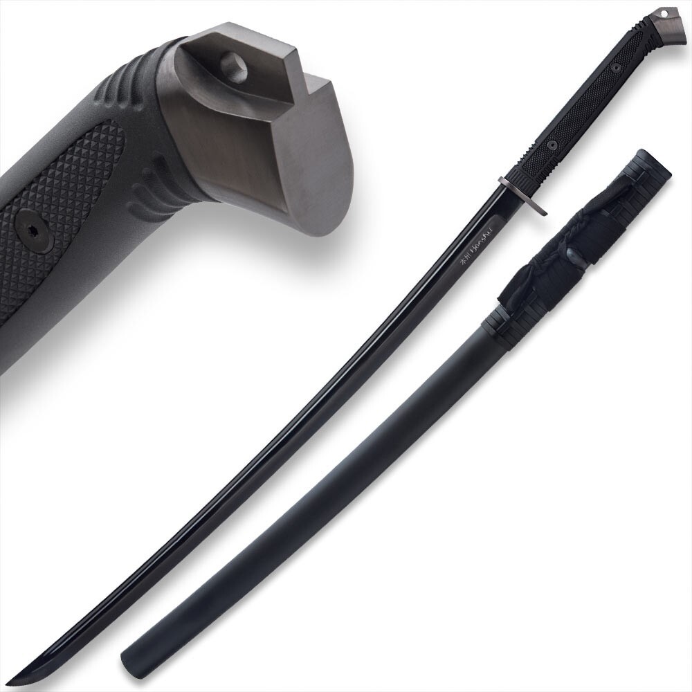 Honshu Boshin Midnight Forge Katana with Scabbard, Carbon Steel, Overall 40 3/4\