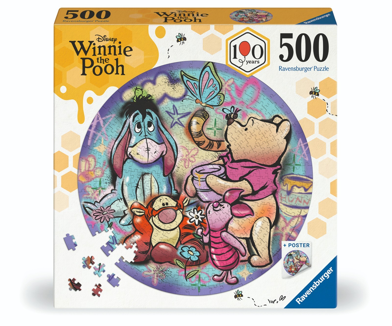 RAVENSBURGER 500 PIECE PUZZLE DISNEY WINNIE THE POOH 100TH ANNIV.  2026 *PRE ORD