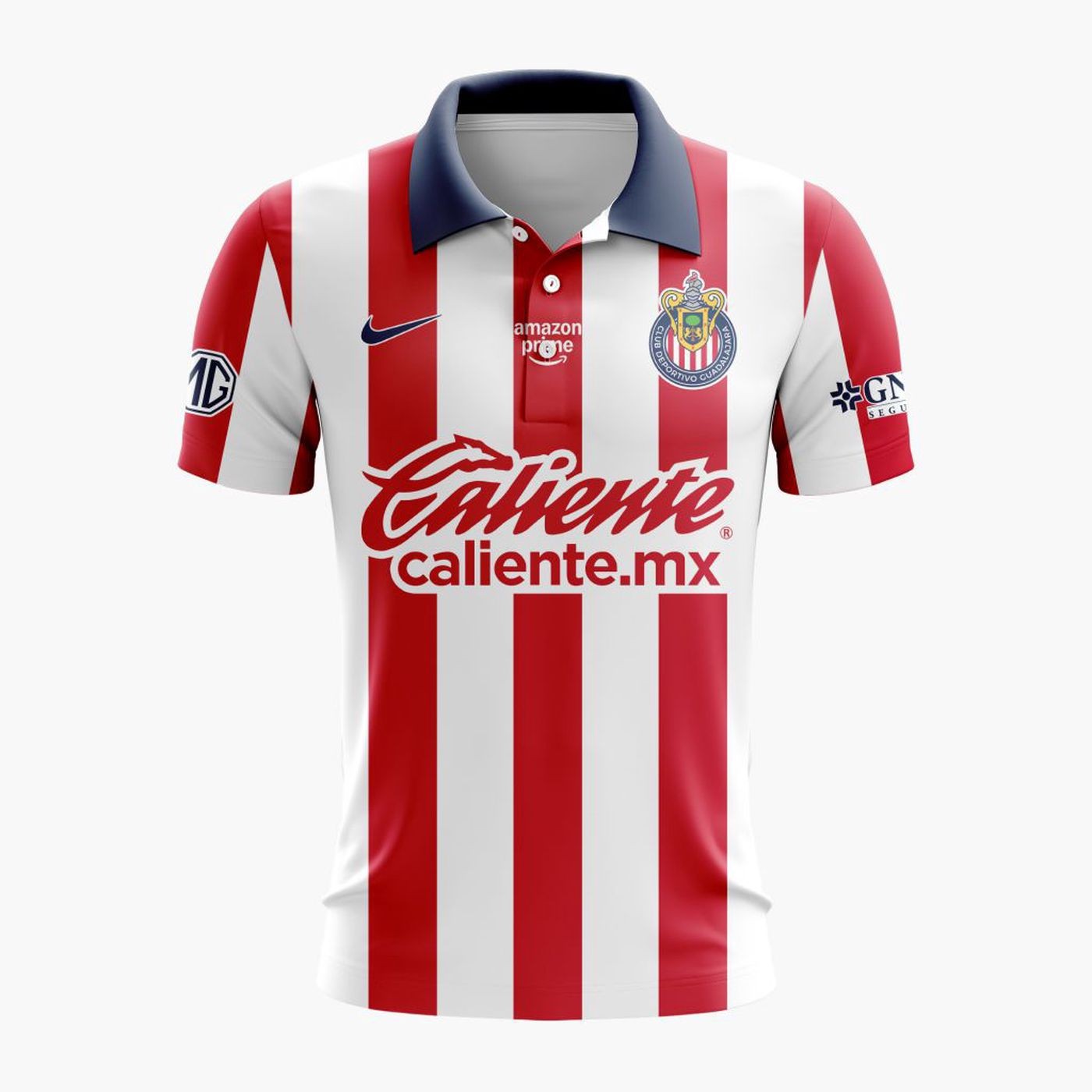 Personalized LIGA MX Chivas Guadalajara 2026-27 Home Polo Soccer Shirt Personalized LIGA MX Chivas Guadalajara 2026-27 Home Polo Soccer Shirt