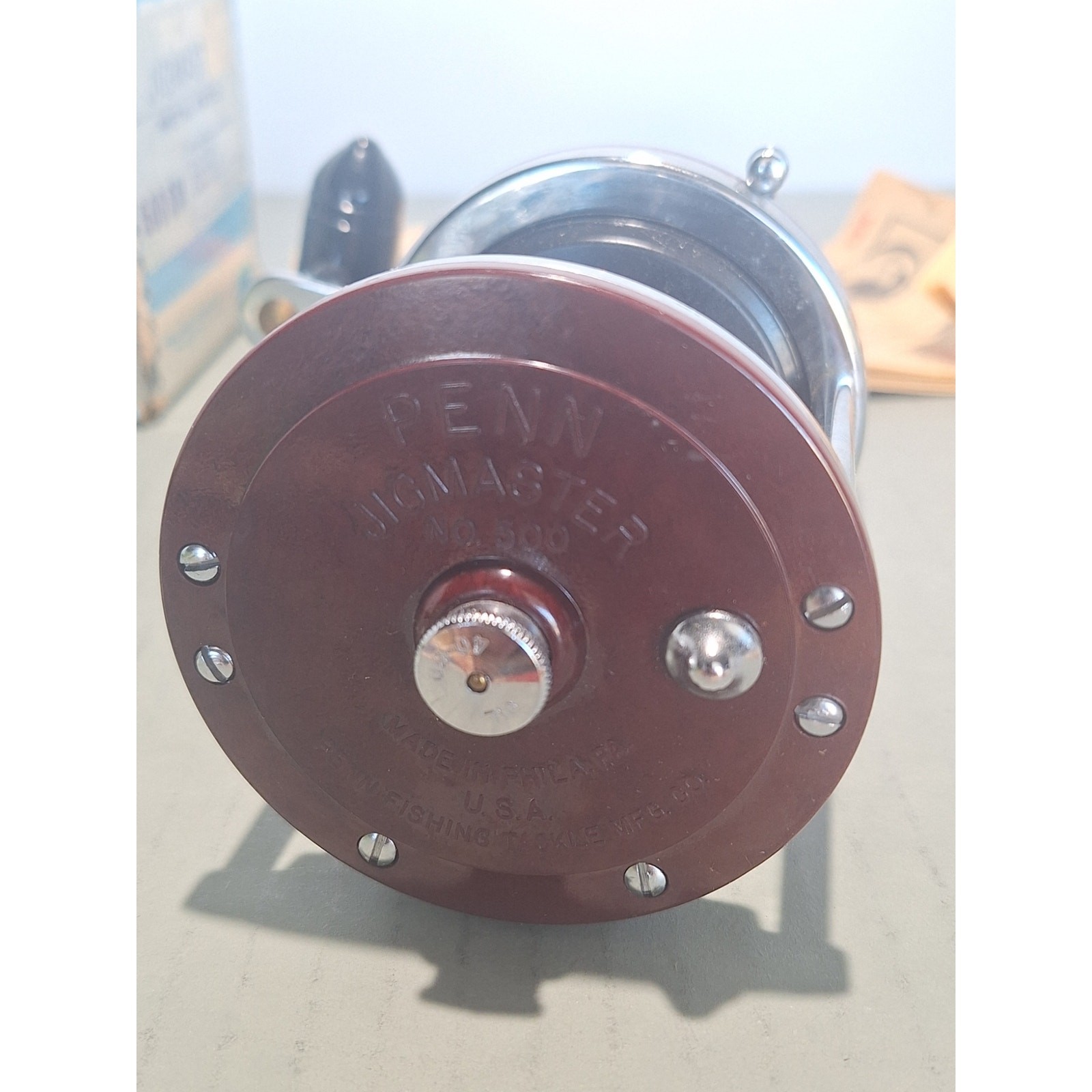 Penn Jigmaster 500SM Fishing Reel Metal Spool NOS CIB w/ Box Papers USA- LOOK