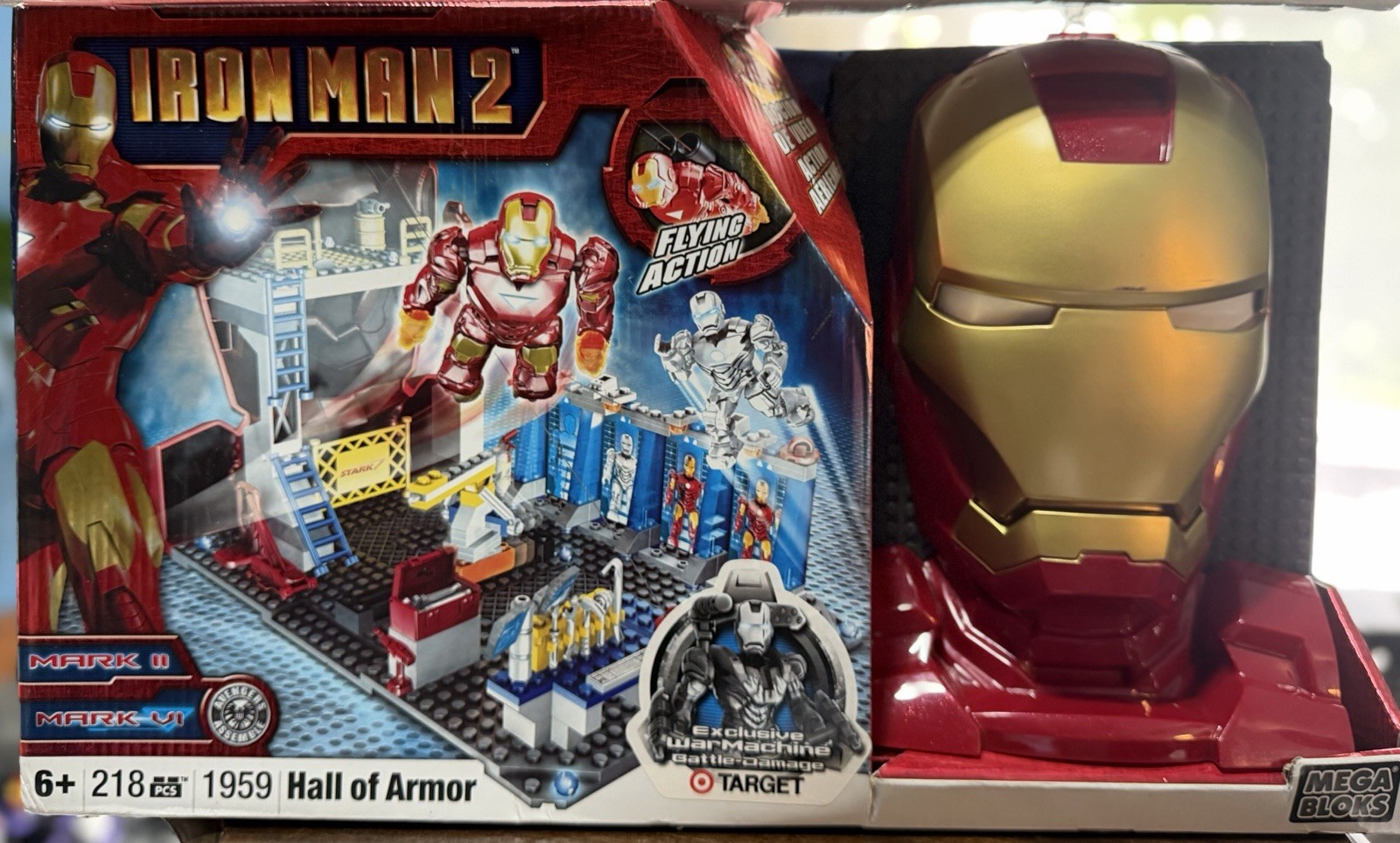 Target Exc Mega Bloks Marvel Iron Man 2 Hall Of Armor 1959 Complete Sealed RARE
